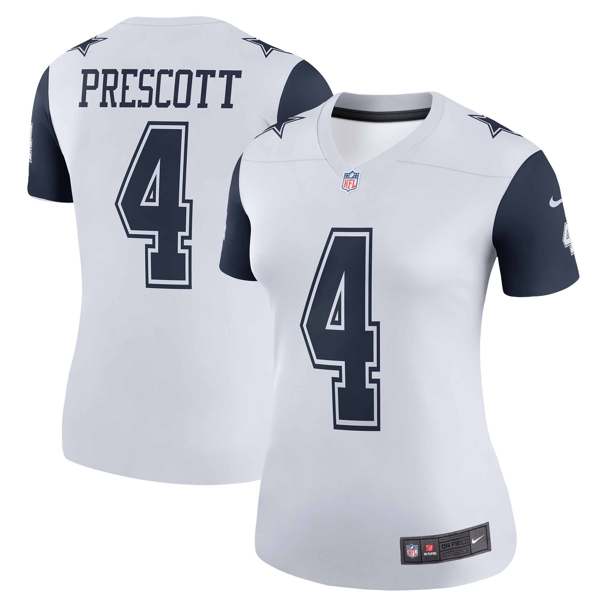 Dak Prescott Dallas Cowboys Women's Legend Player Performance Top - White