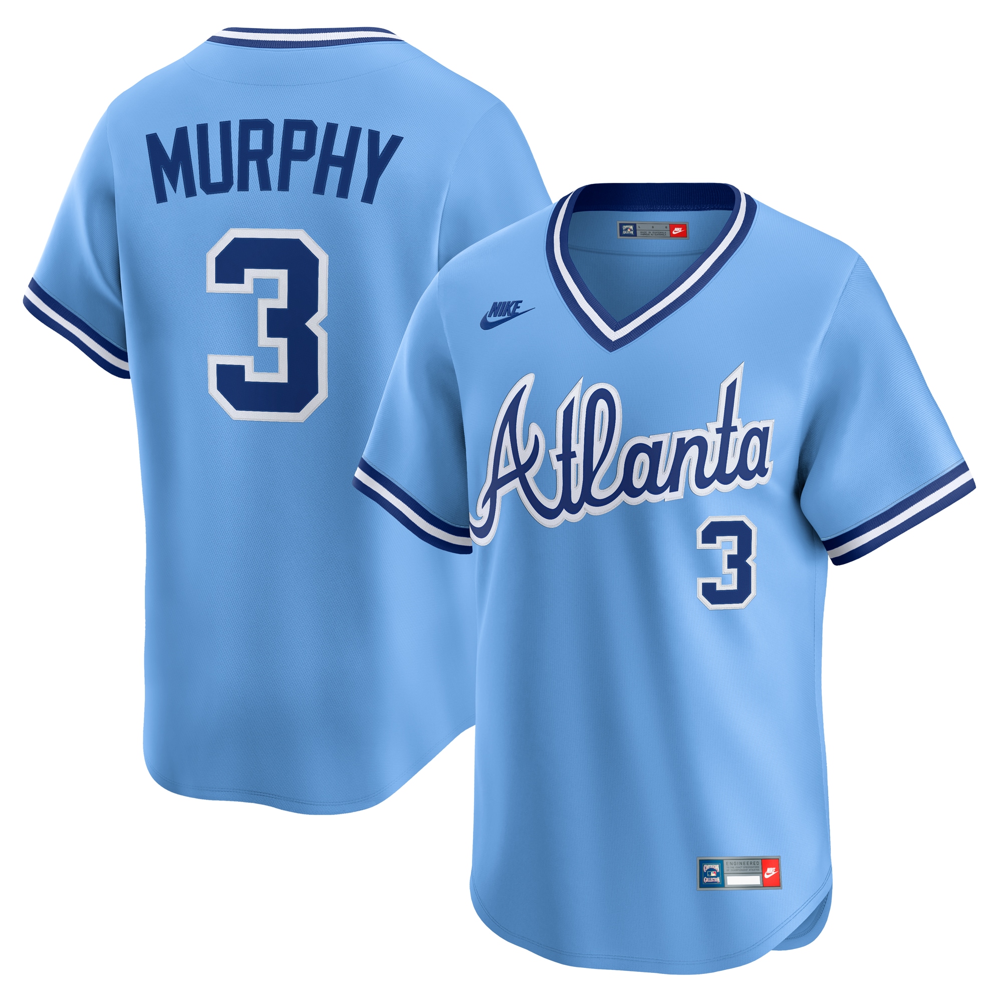 Dale Murphy Atlanta Braves Throwback Cooperstown Collection Limited Jersey - Light Blue