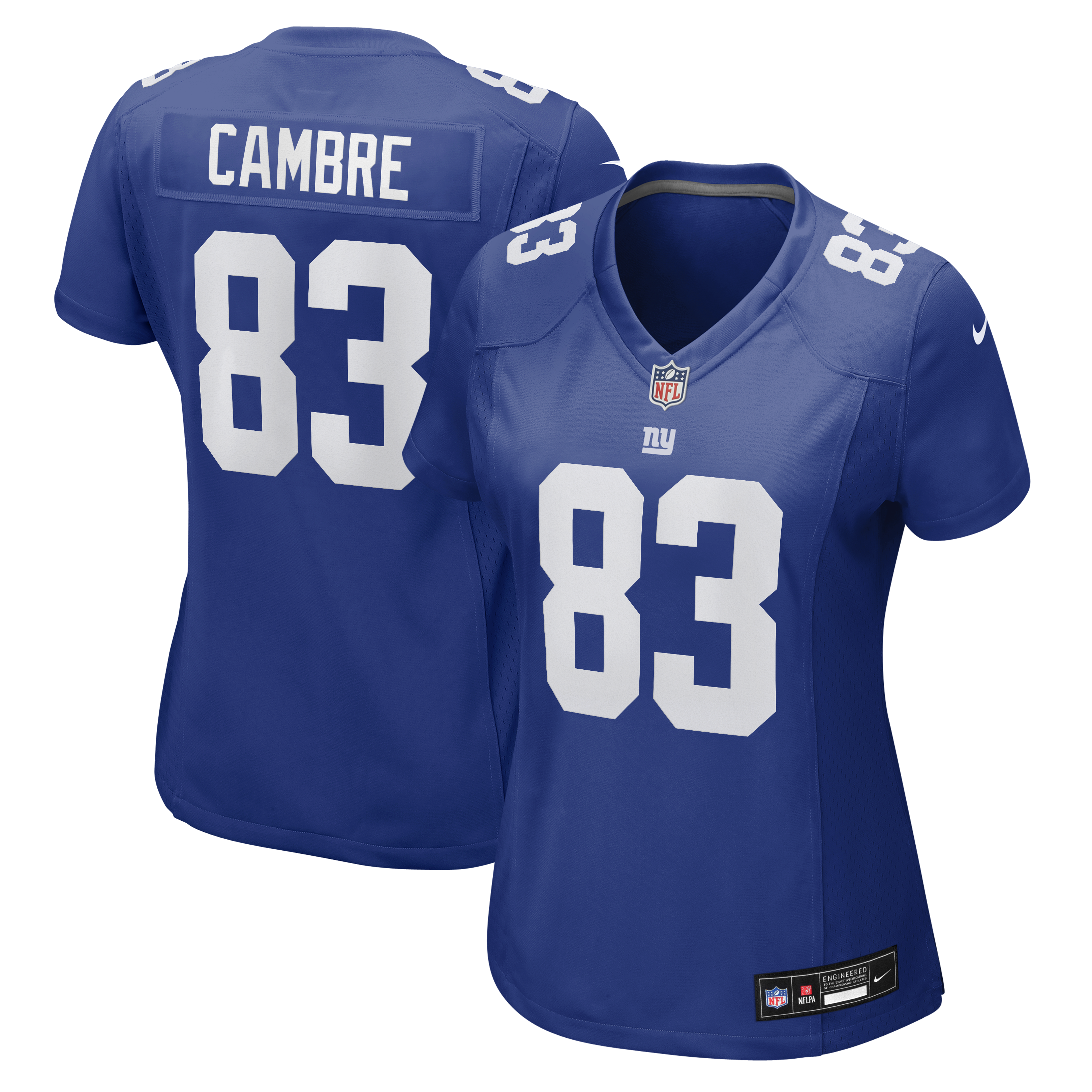 Dalen Cambre New York Giants Women's Team Game Jersey - Royal