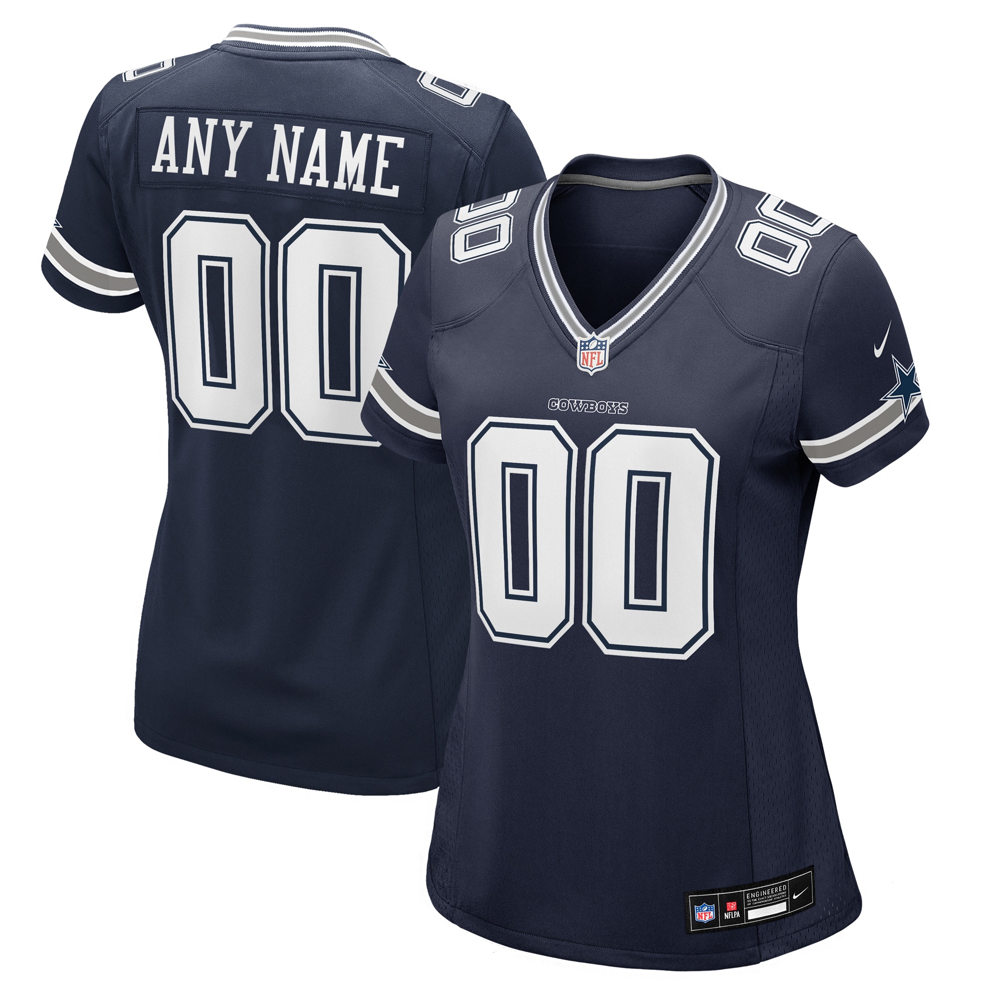 Dallas Cowboys Women's Custom Game Jersey
