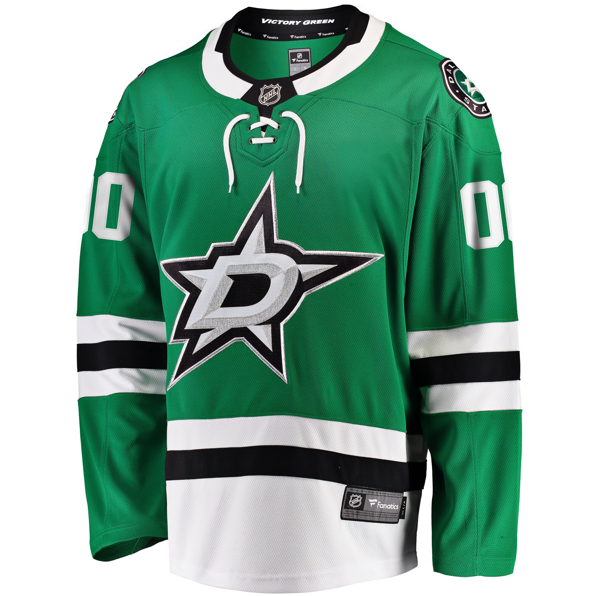 Alternative view of Dallas Stars Victory Green Hockey Jersey - Fanatics