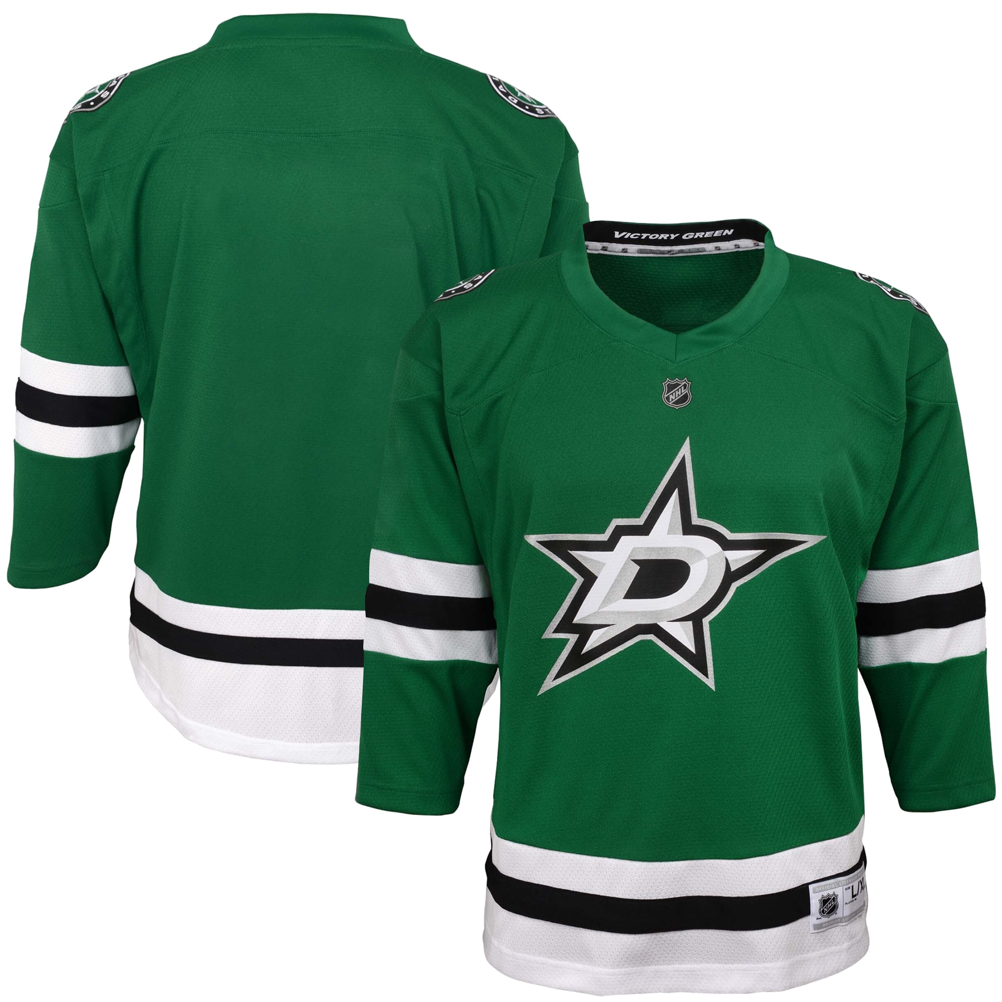 Dallas Stars Youth Home Blank Jersey - Green