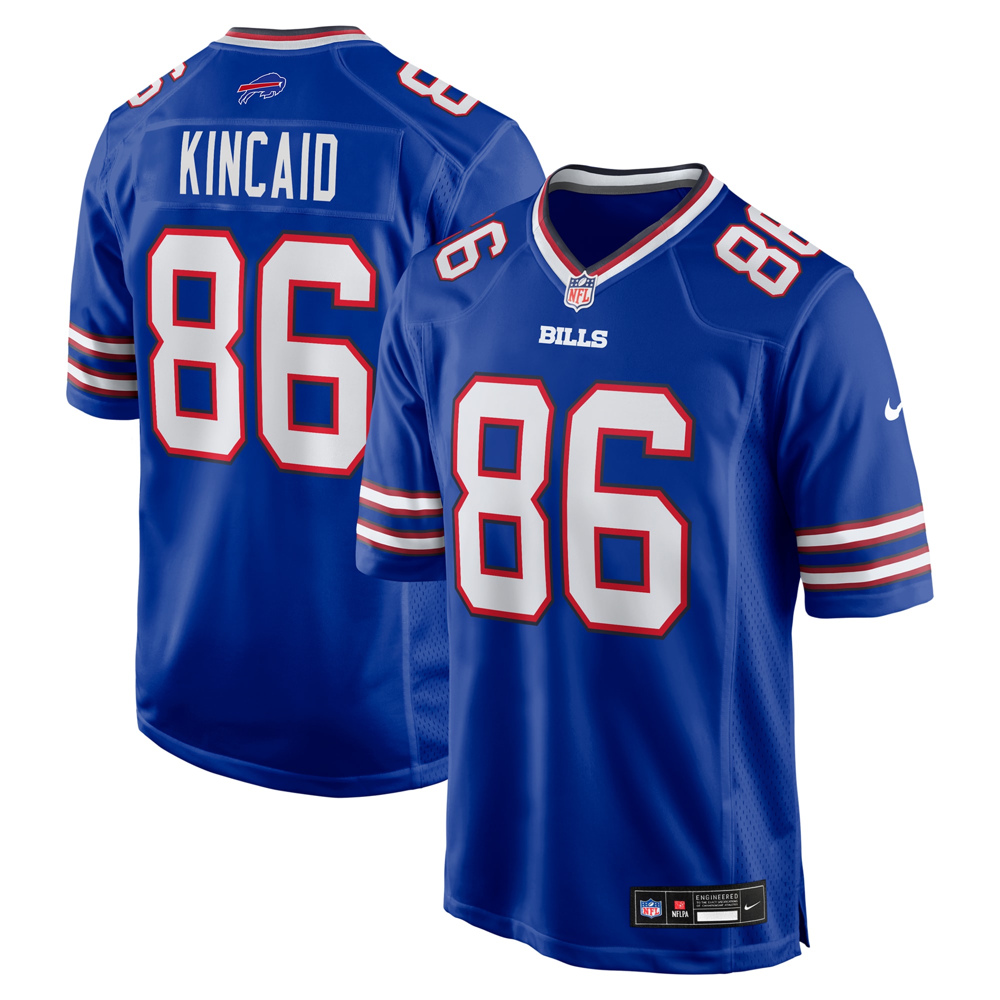 Dalton Kincaid Buffalo Bills Game Jersey - Royal