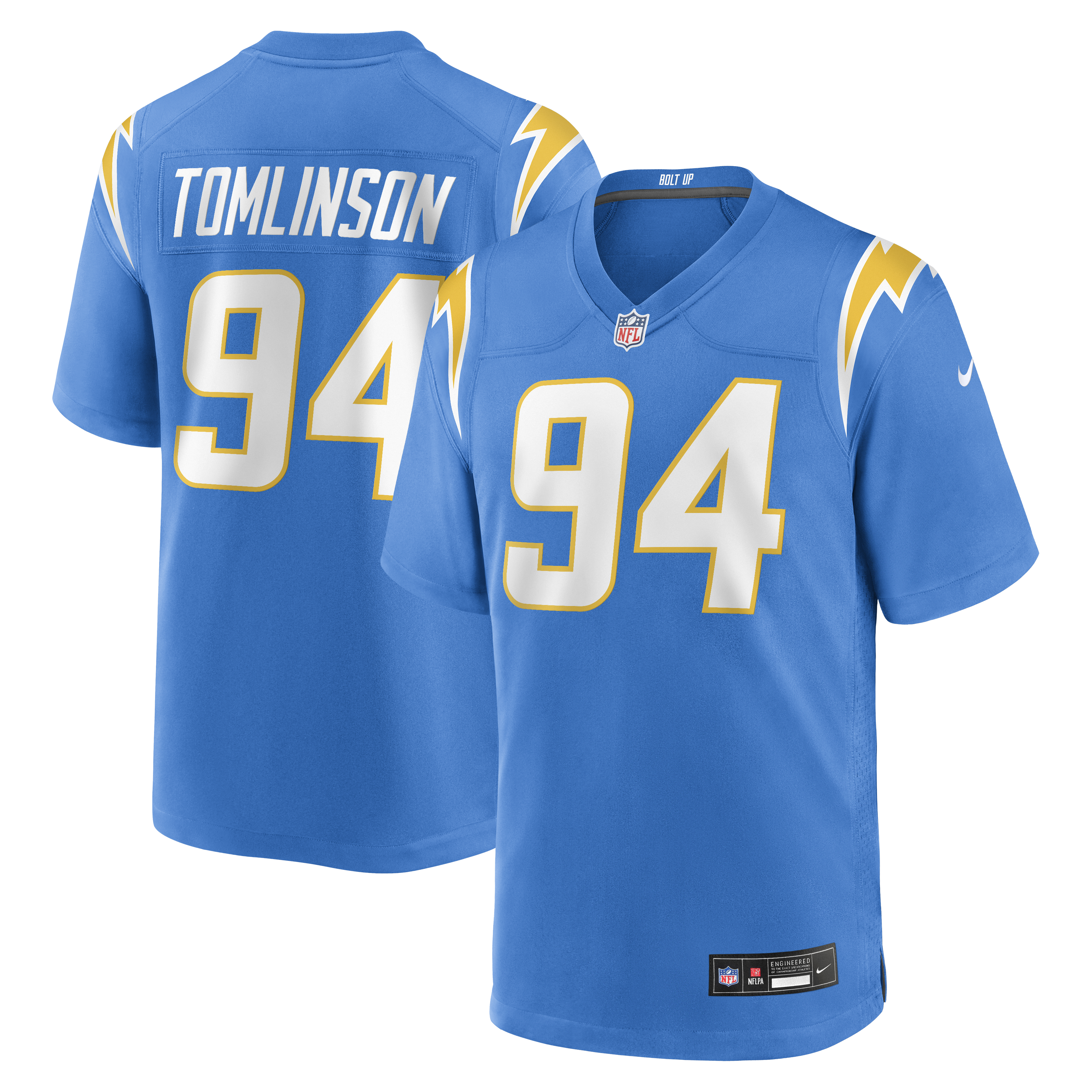 Dalvin Tomlinson Los Angeles Chargers Team Game Jersey - Powder Blue