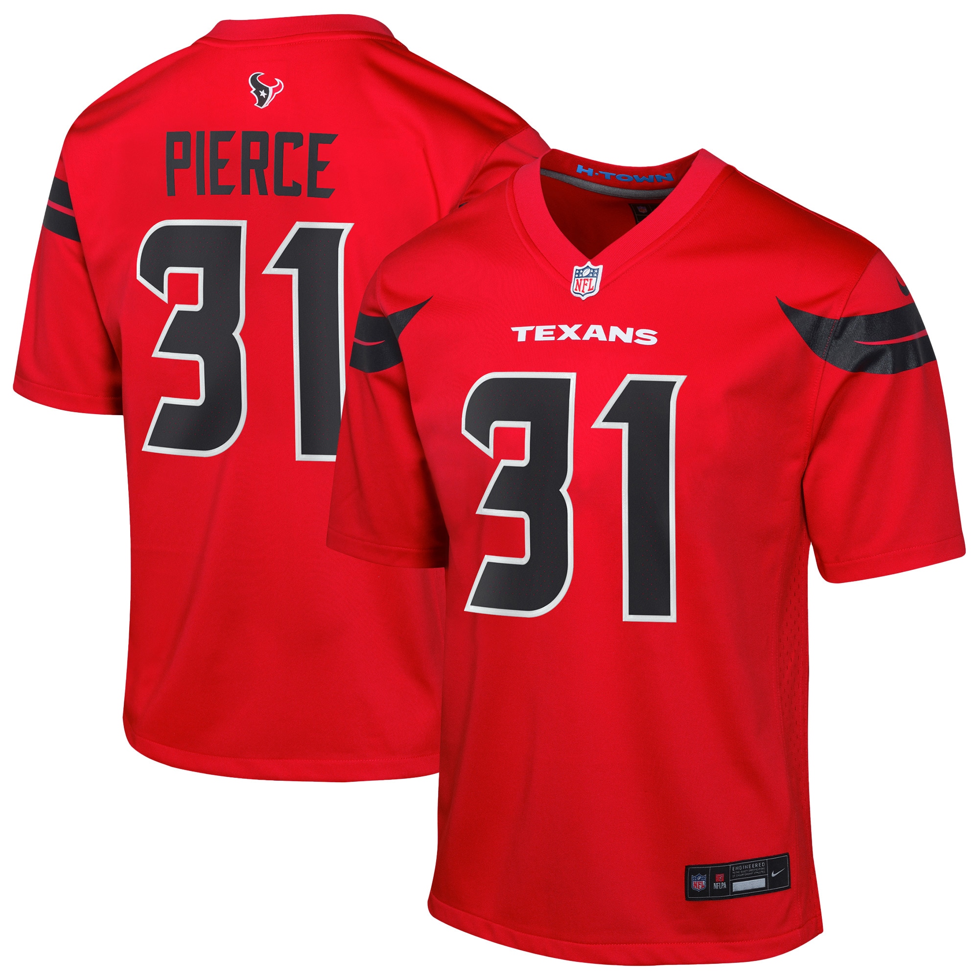 Dameon Pierce Houston Texans Youth Game Jersey