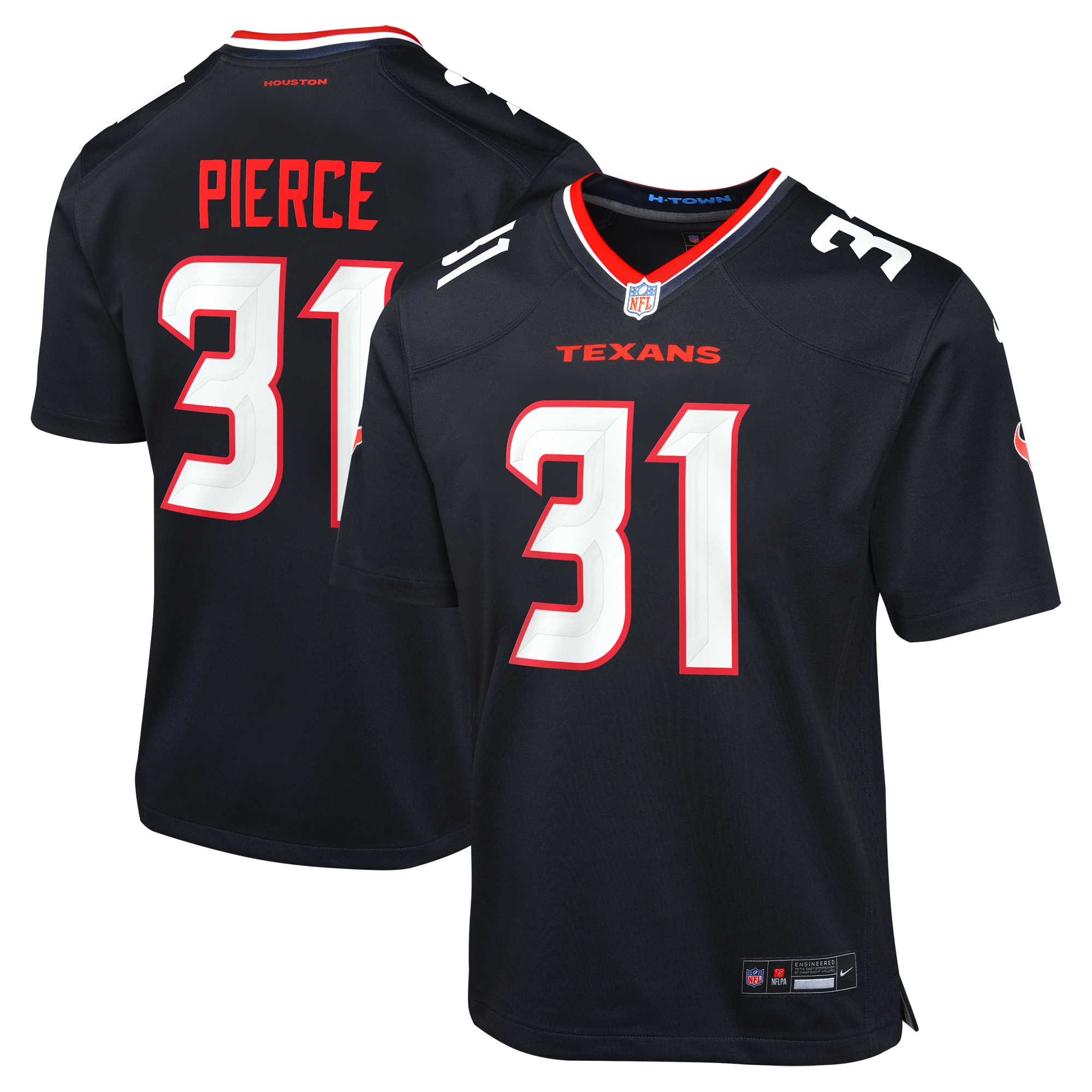 Dameon Pierce Houston Texans Youth Game Jersey