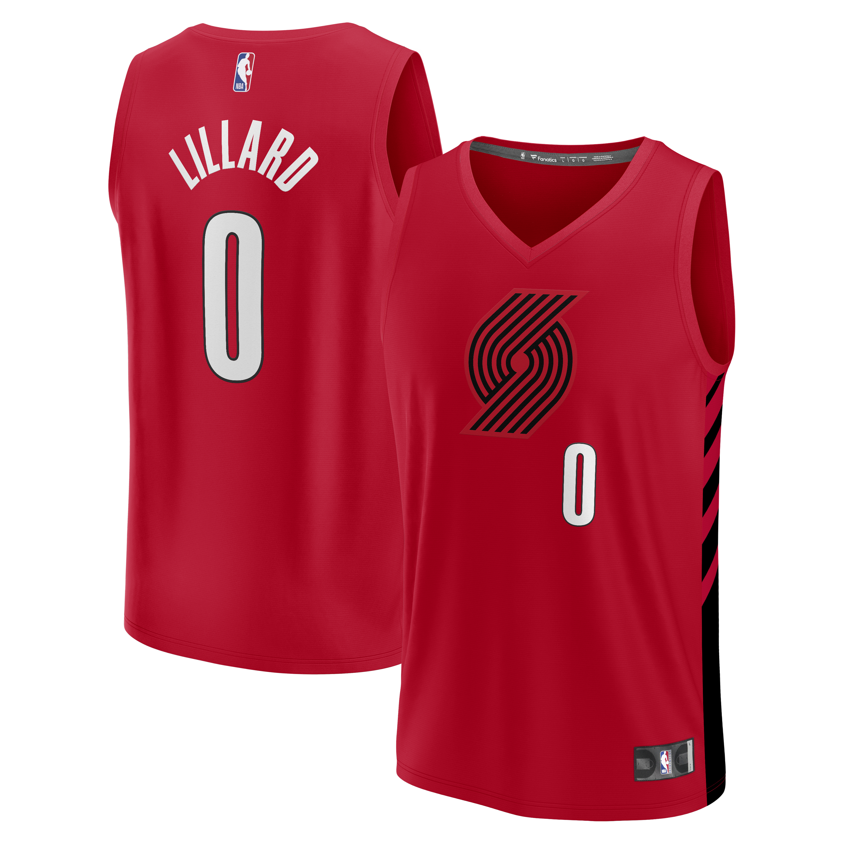 Damian Lillard Portland Trail Blazers Fanatics Fast Break Jersey - Red - Statement Edition