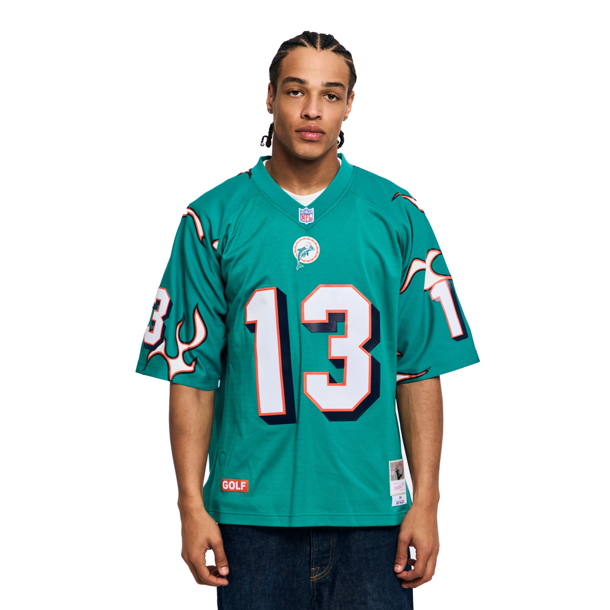 Dan Marino Miami Dolphins x Golf Wang Unisex 1984 Legacy Fashion Jersey - Aqua