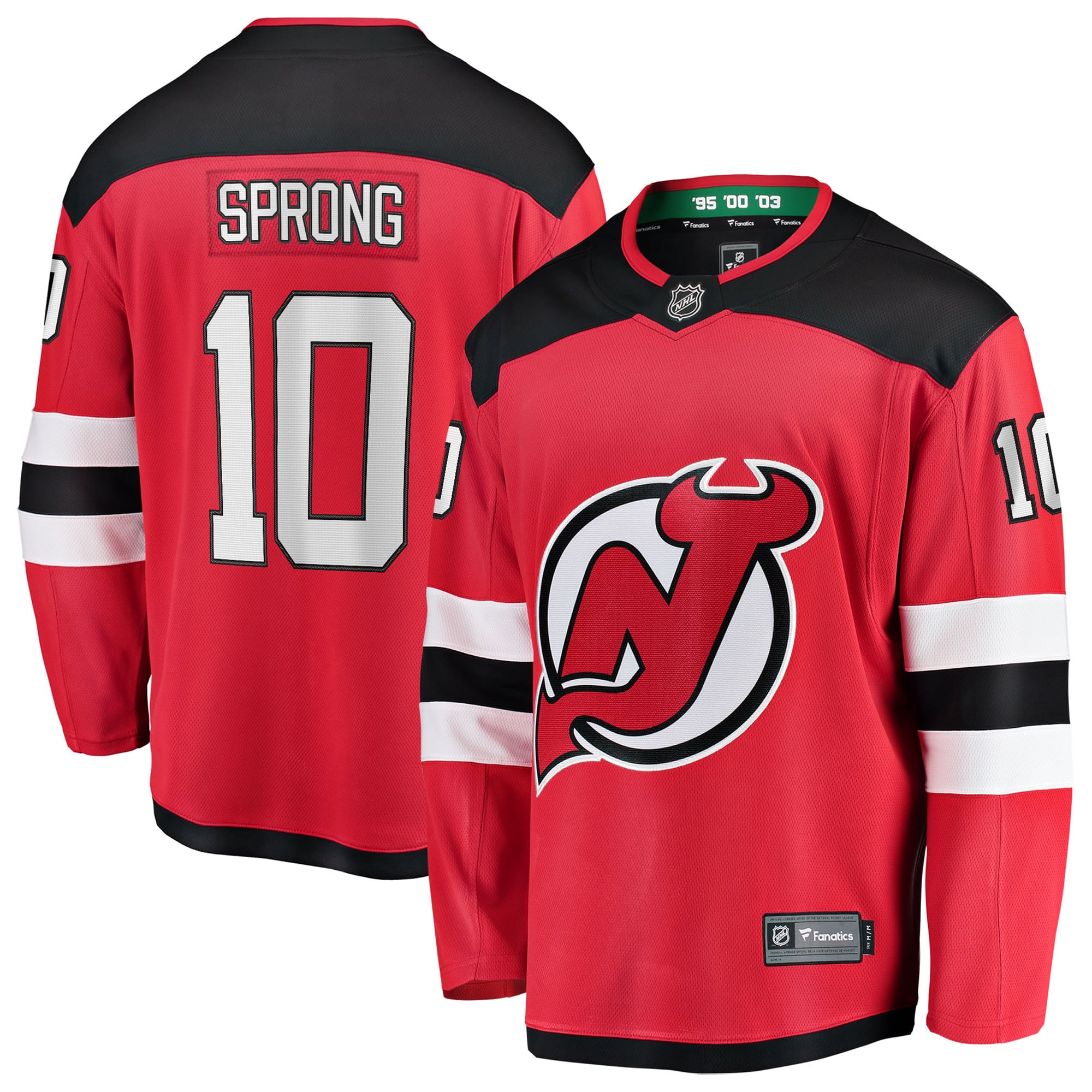 Daniel Sprong New Jersey Devils Fanatics Home Breakaway Jersey - Red