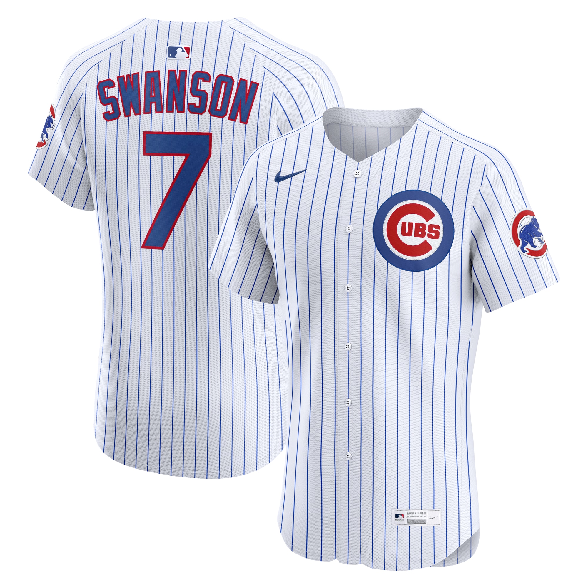 Dansby Swanson Chicago Cubs Home Elite Jersey - White
