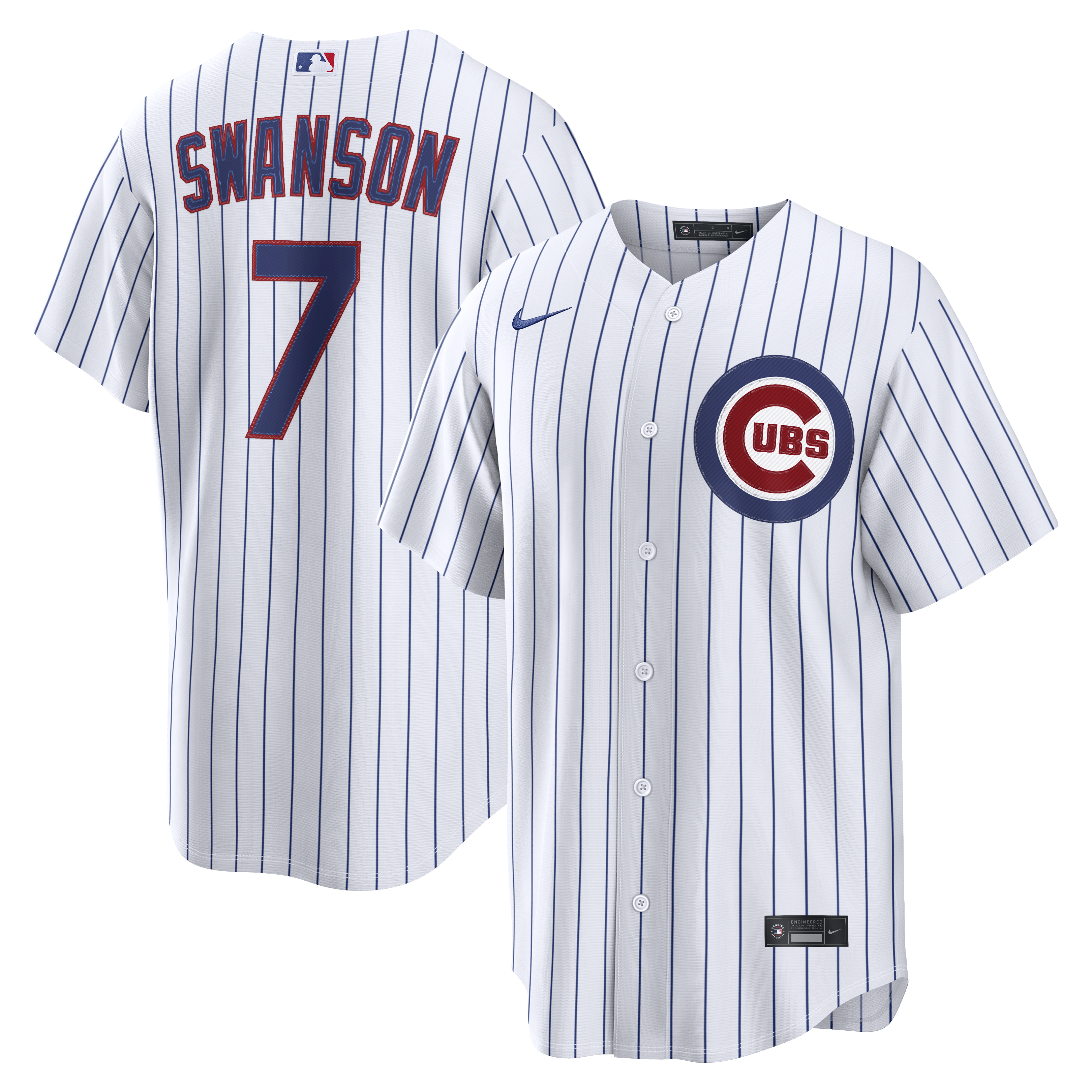 Dansby Swanson Chicago Cubs Home Jersey - White