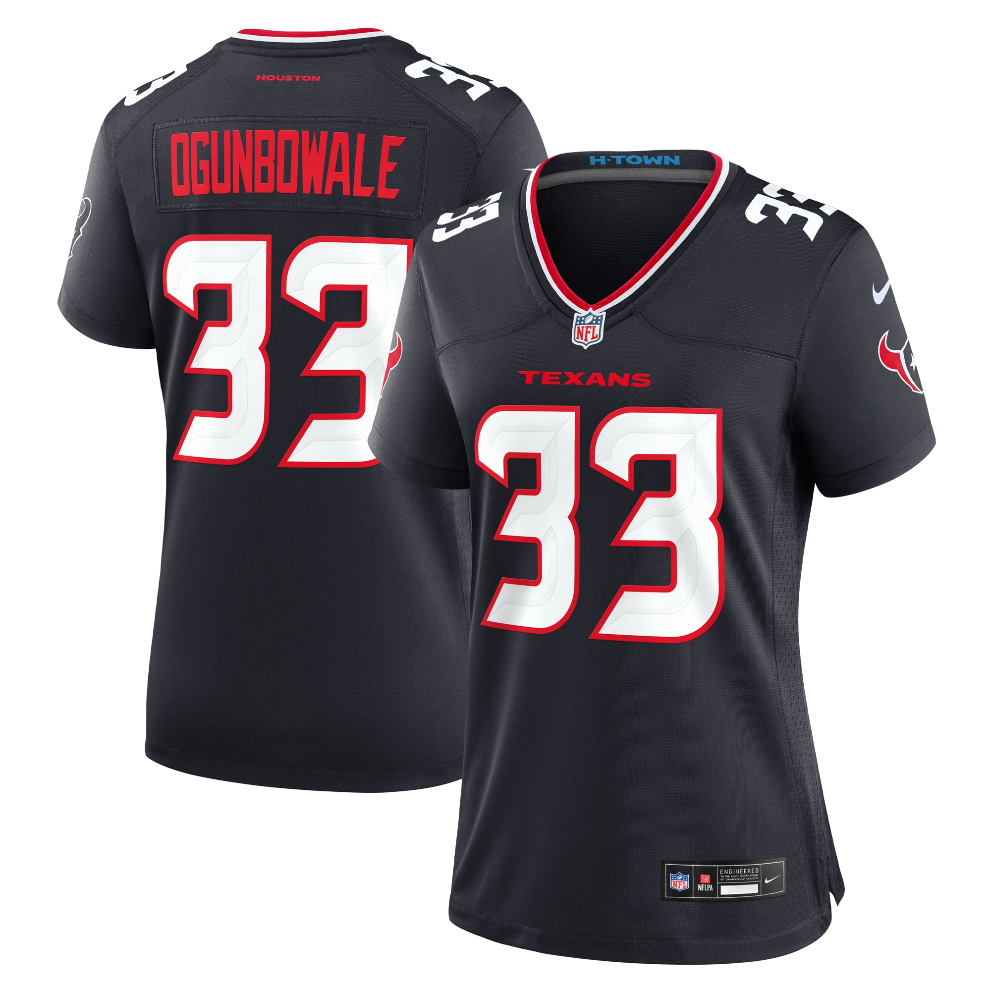 Dare Ogunbowale Houston Texans Women's Team Game Jersey - Navy