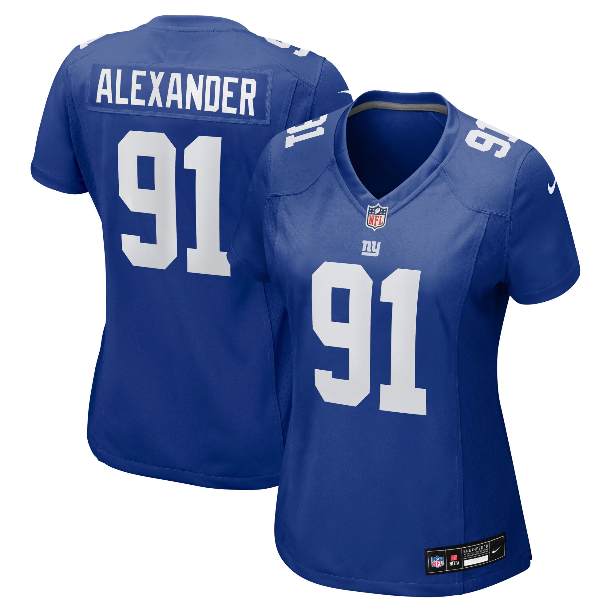 Darius Alexander New York Giants Women's Team Game Jersey - Royal