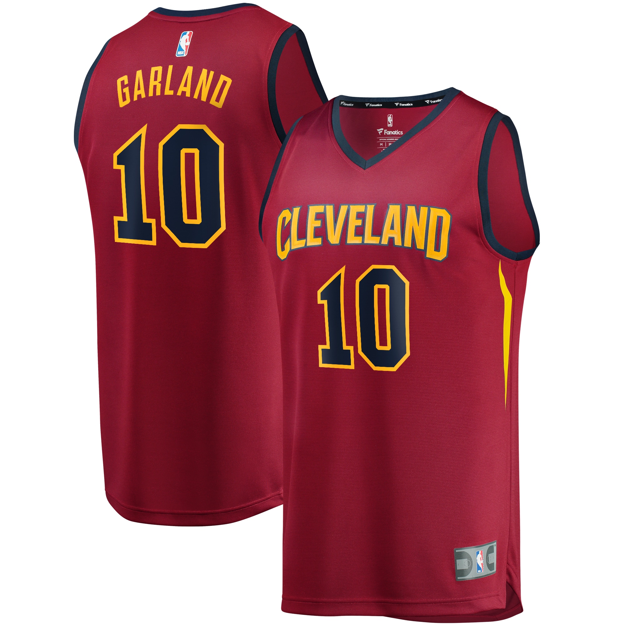 Darius Garland Cleveland Cavaliers Fanatics Youth Fast Break Jersey Wine - Icon Edition