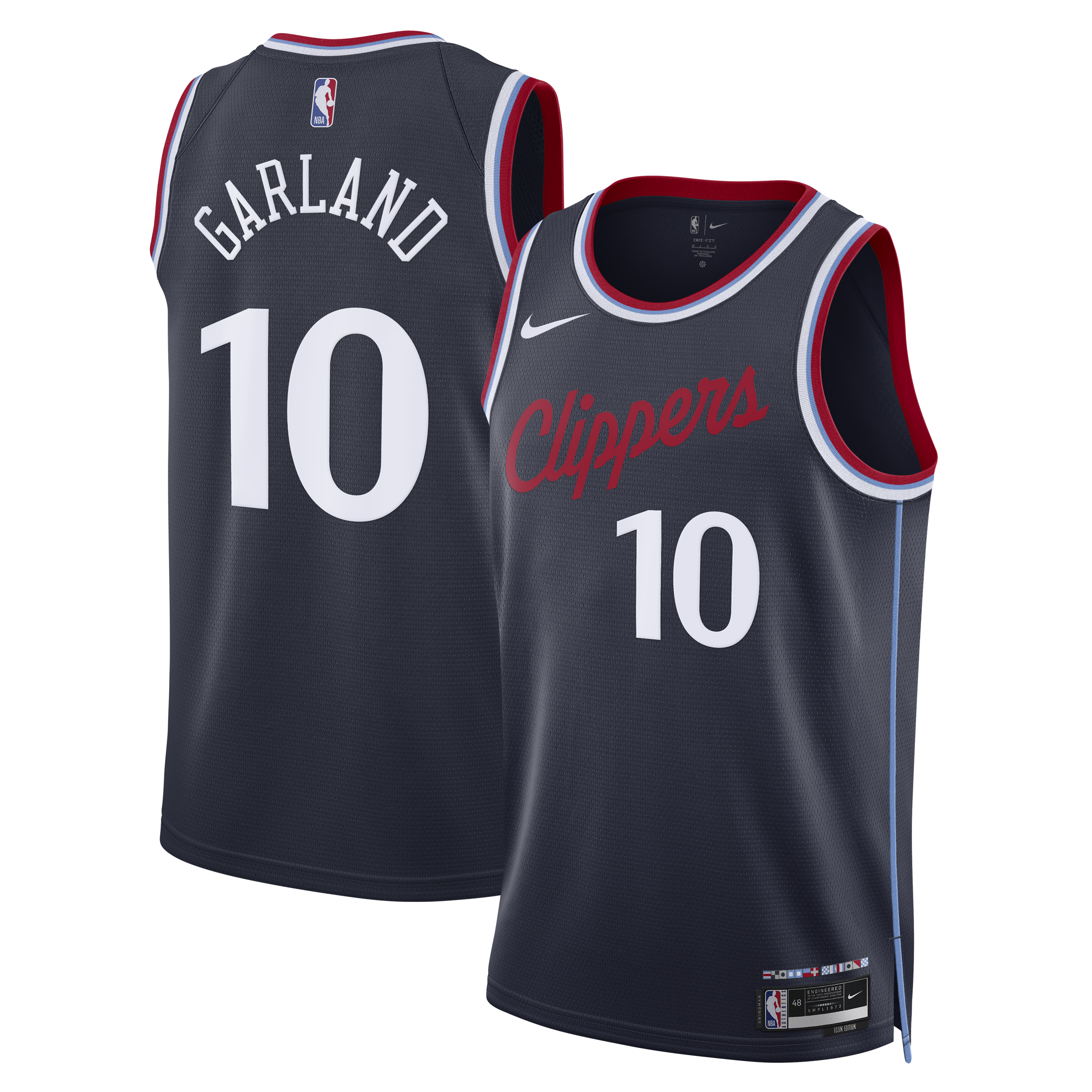 Darius Garland LA Clippers Unisex Swingman Jersey - Icon Edition - Navy