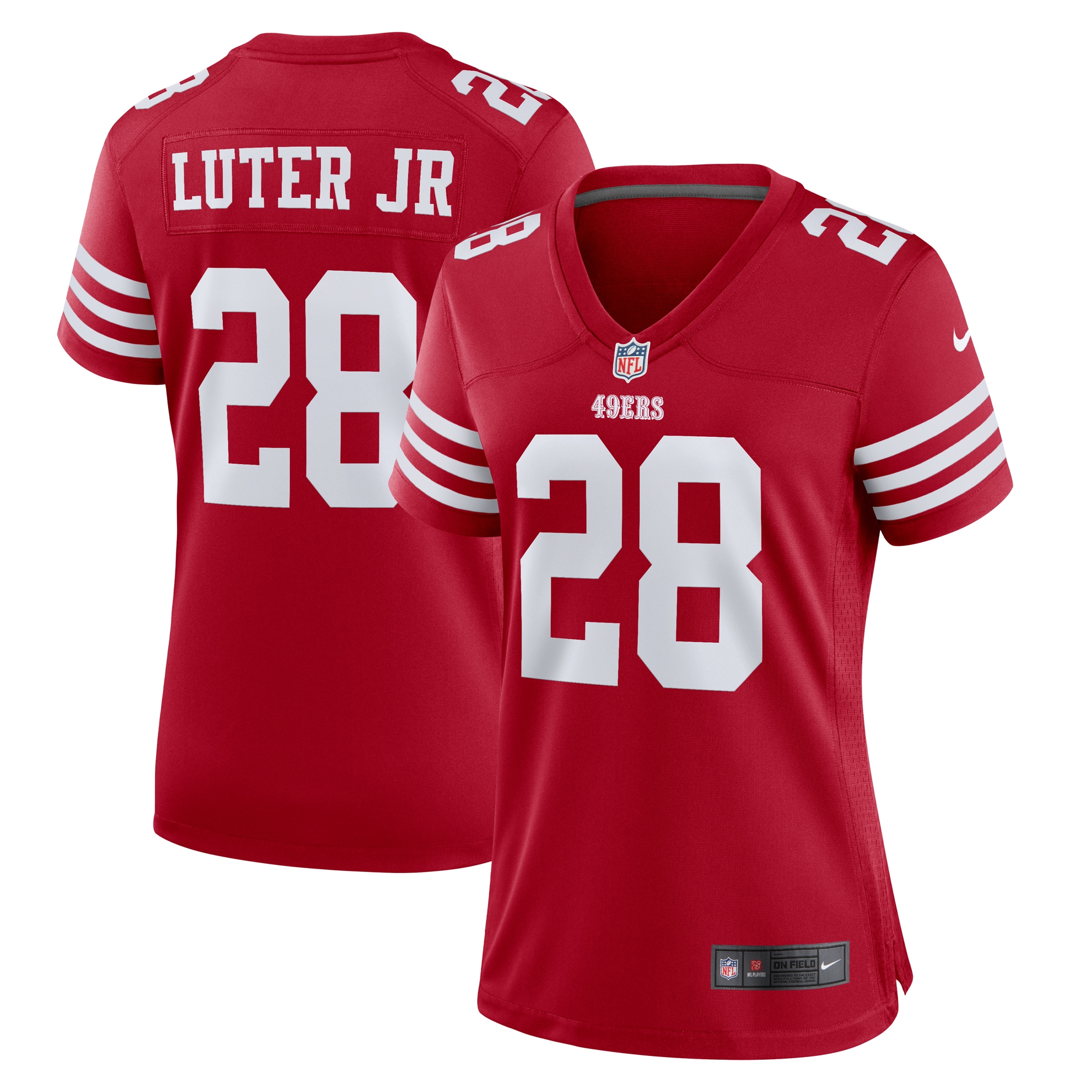 Darrell Luter Jr. San Francisco 49ers Women's Game Jersey - Scarlet