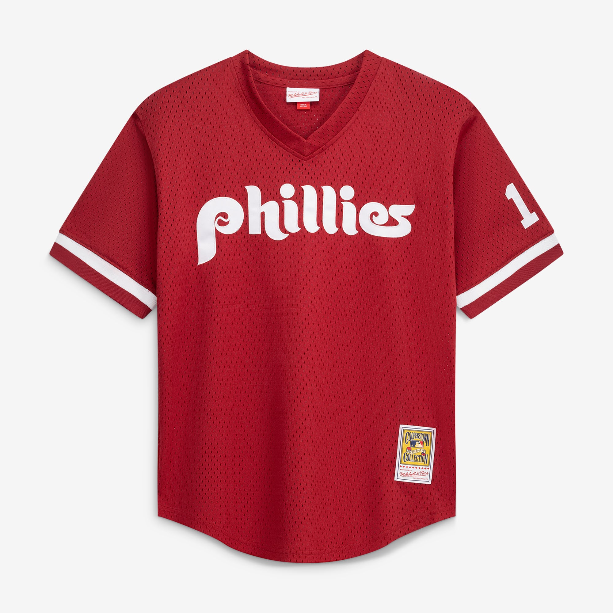Darren Daulton Philadelphia Phillies Youth Cooperstown Collection Mesh Batting Practice Jersey - Burgundy