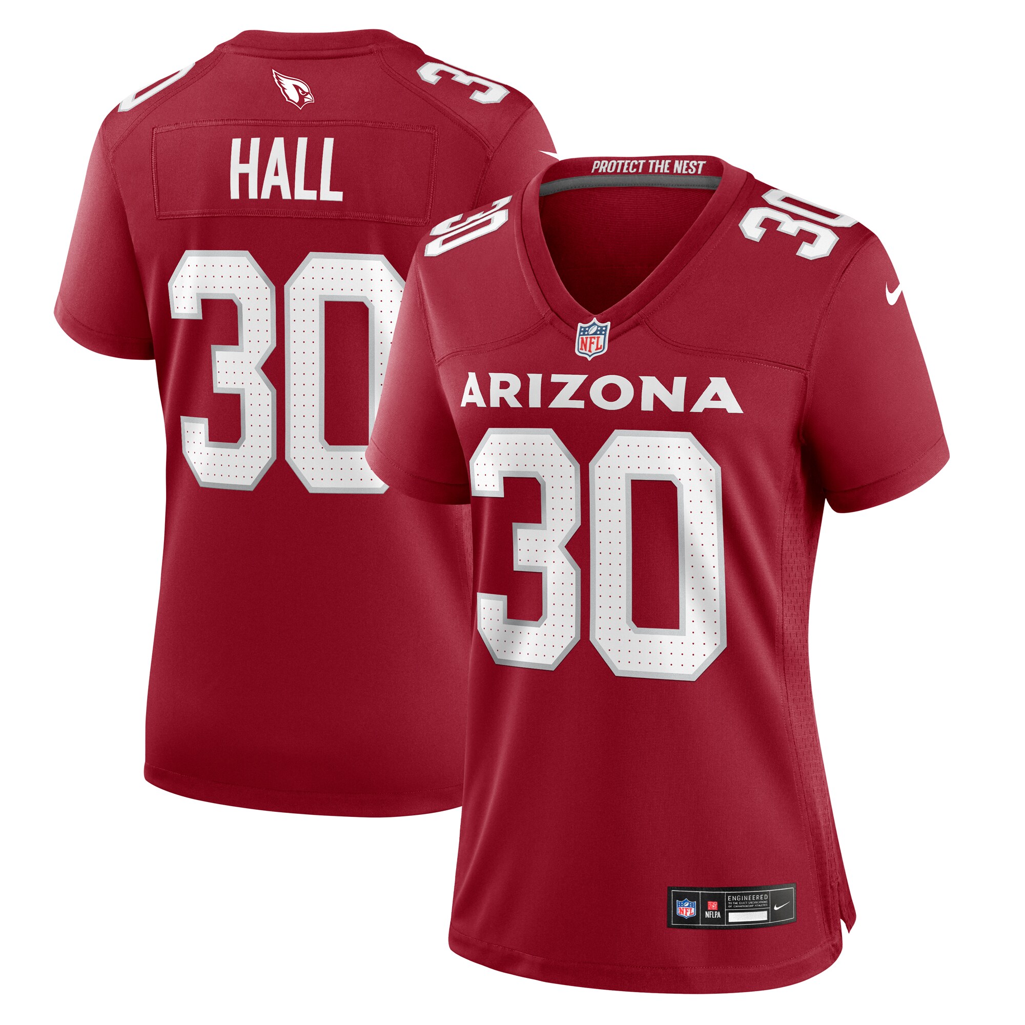 Darren Hall Arizona Cardinals Women's Game Jersey - Cardinal