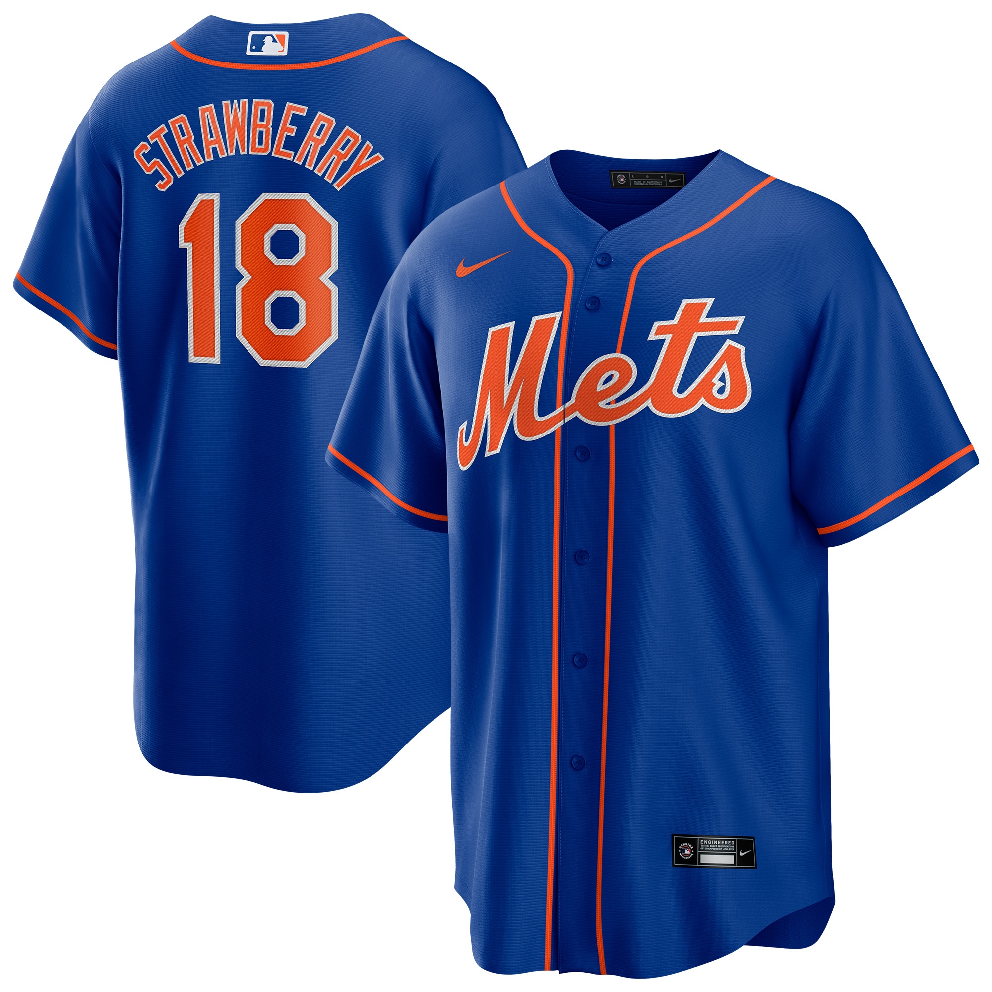 Darryl Strawberry New York Mets Alternate Player Jersey - Royal