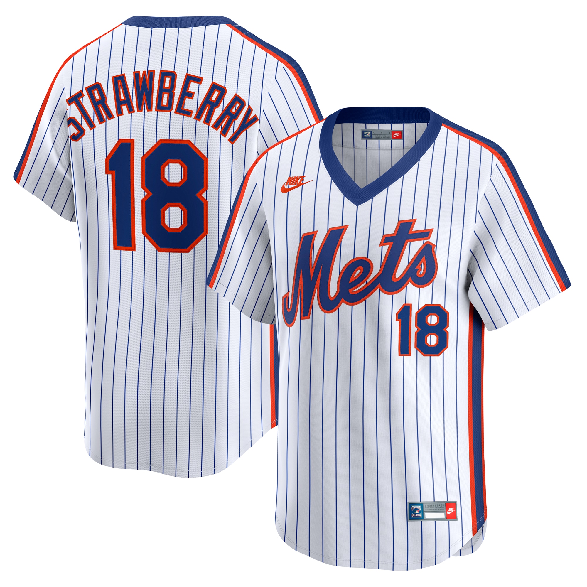 Darryl Strawberry New York Mets Throwback Cooperstown Collection Limited Jersey - White