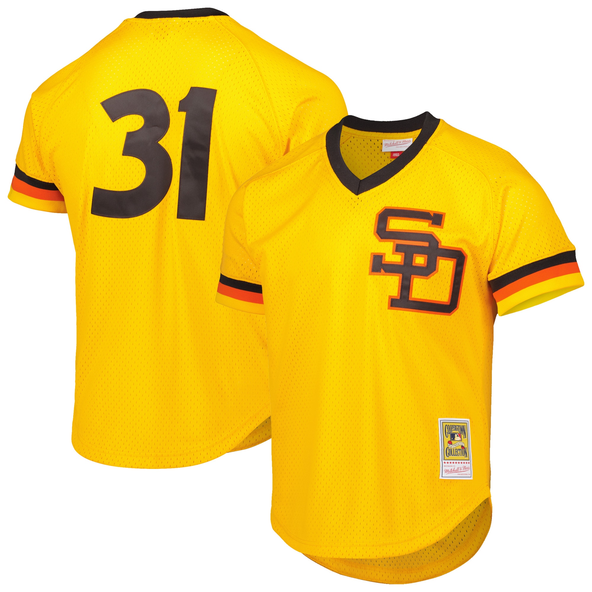 Dave Winfield San Diego Padres Batting Practice Jersey - Gold
