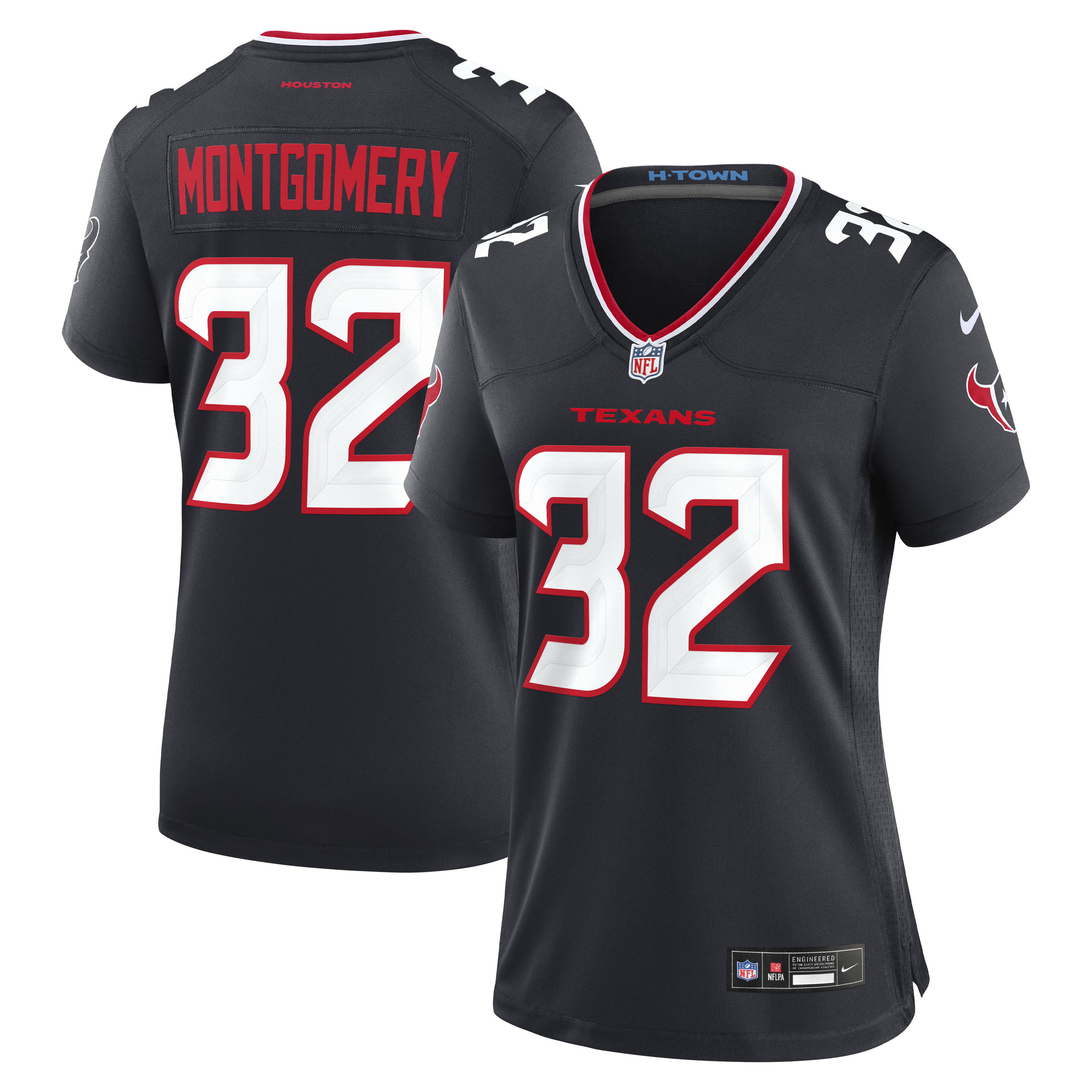 David Montgomery Houston Texans Women's Game Jersey - Navy