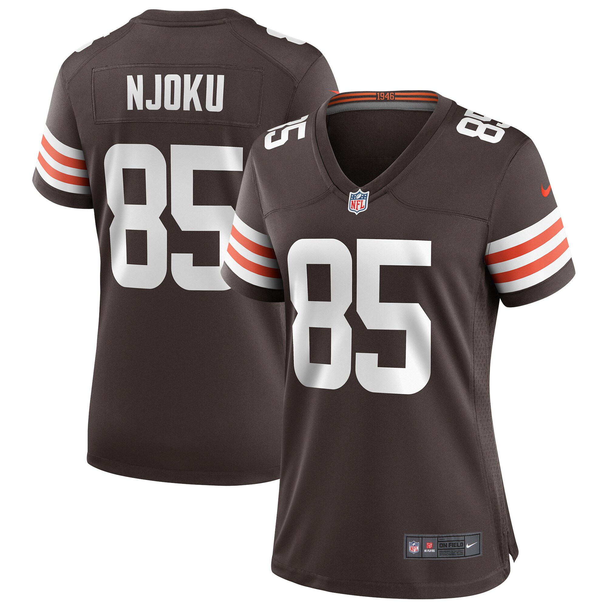 David Njoku Cleveland Browns Women's Player Game Jersey - Brown