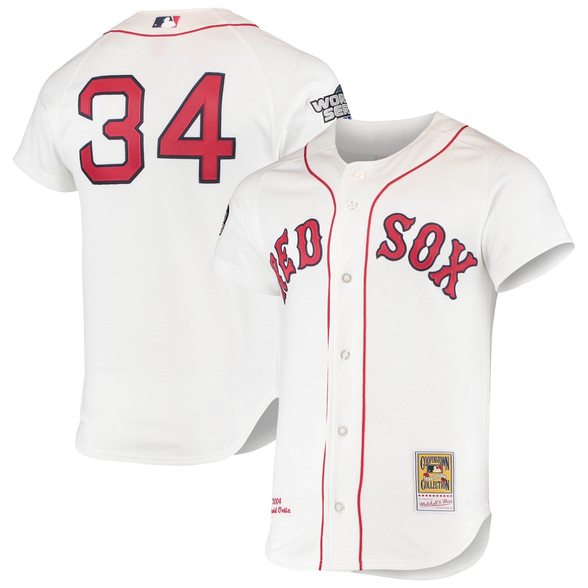 David Ortiz Boston Red Sox 2004 Cooperstown Collection Home Jersey - White