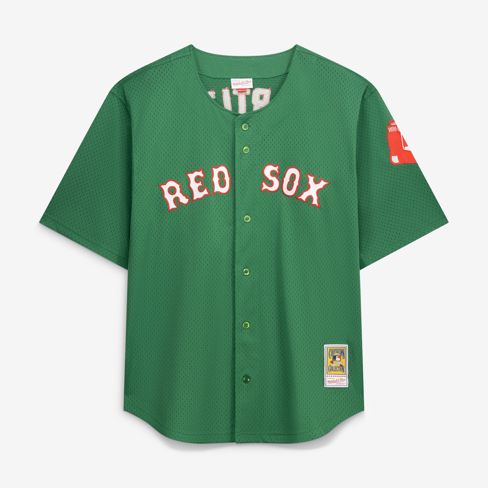 David Ortiz Boston Red Sox Big & Tall Cooperstown Collection Mesh Batting Practice Jersey