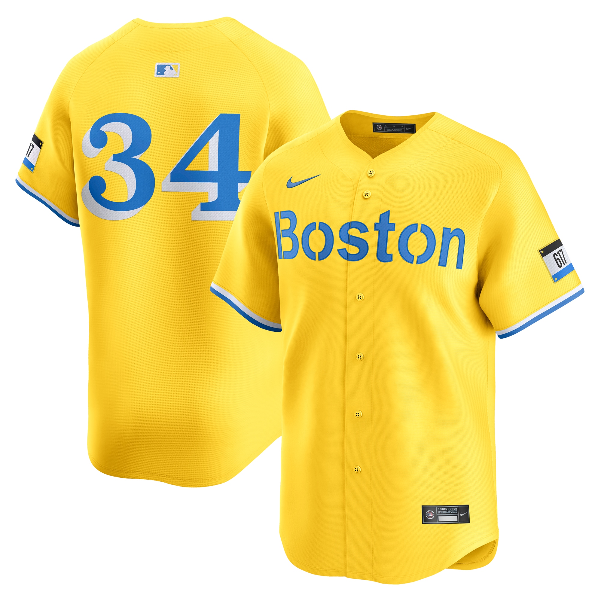 David Ortiz Boston Red Sox City Connect Retired Player Jersey - Gold