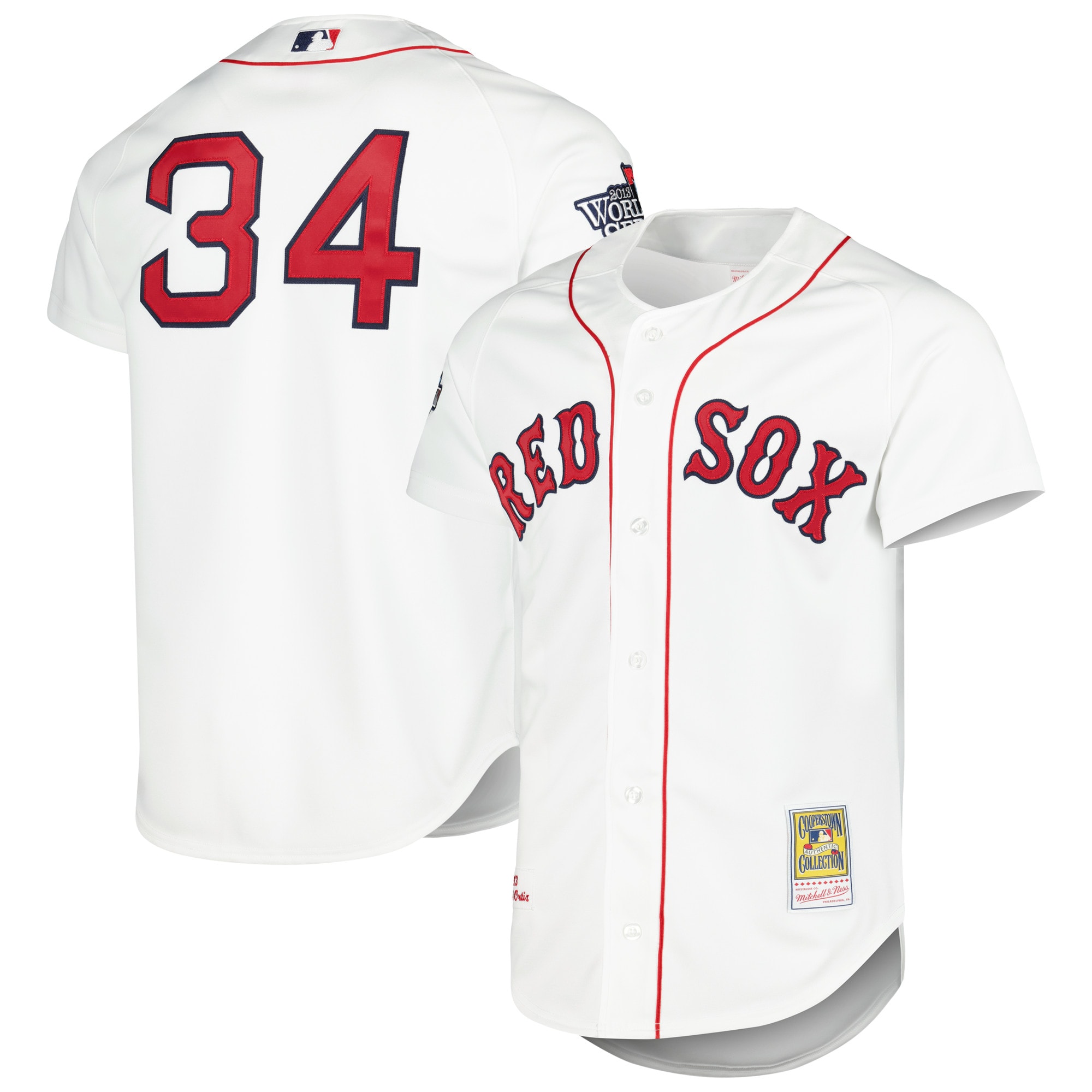 David Ortiz Boston Red Sox Cooperstown Collection Jersey - White