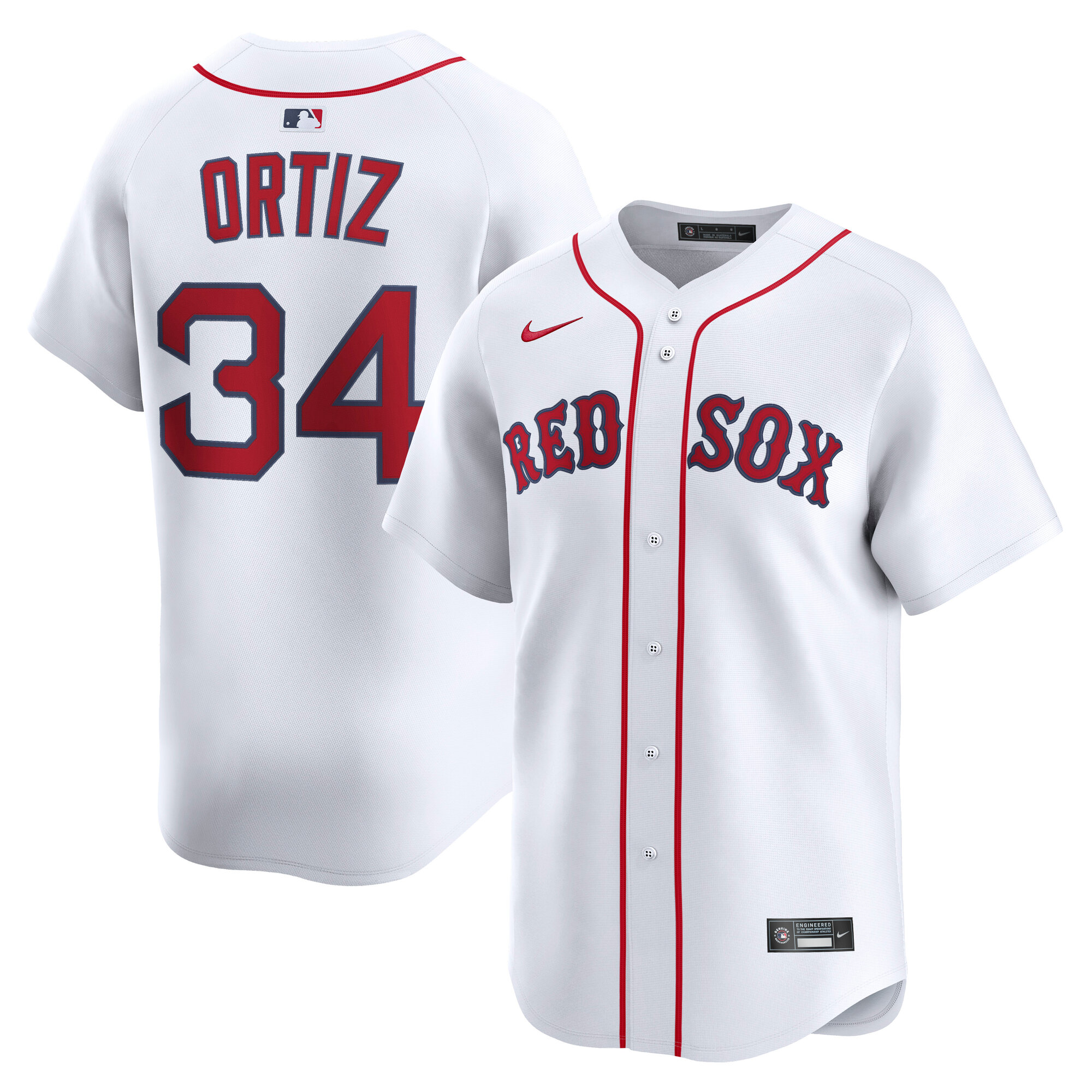 David Ortiz Boston Red Sox Home Limited Jersey - White