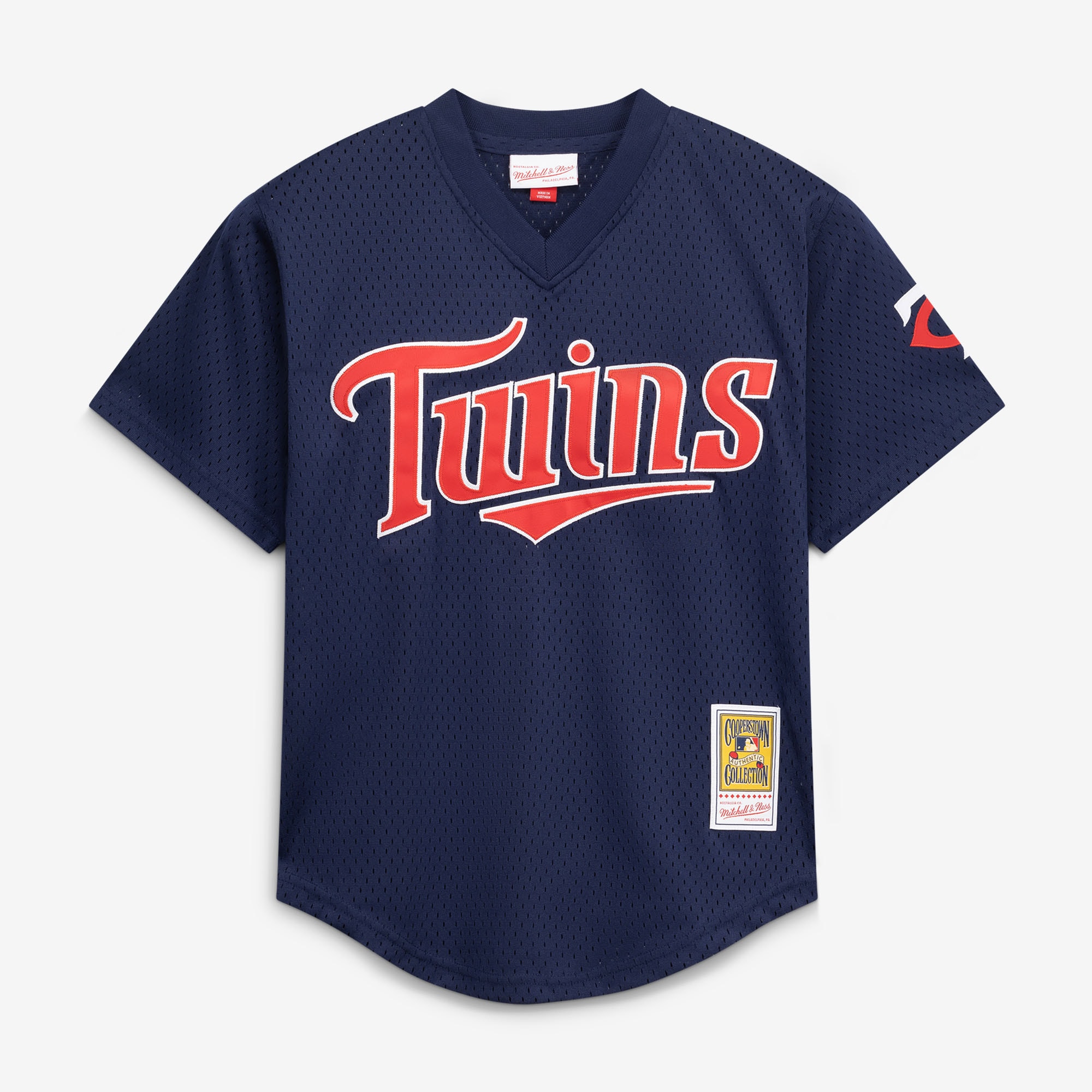 David Ortiz Minnesota Twins Youth Cooperstown Collection Mesh Batting Practice Jersey - Navy