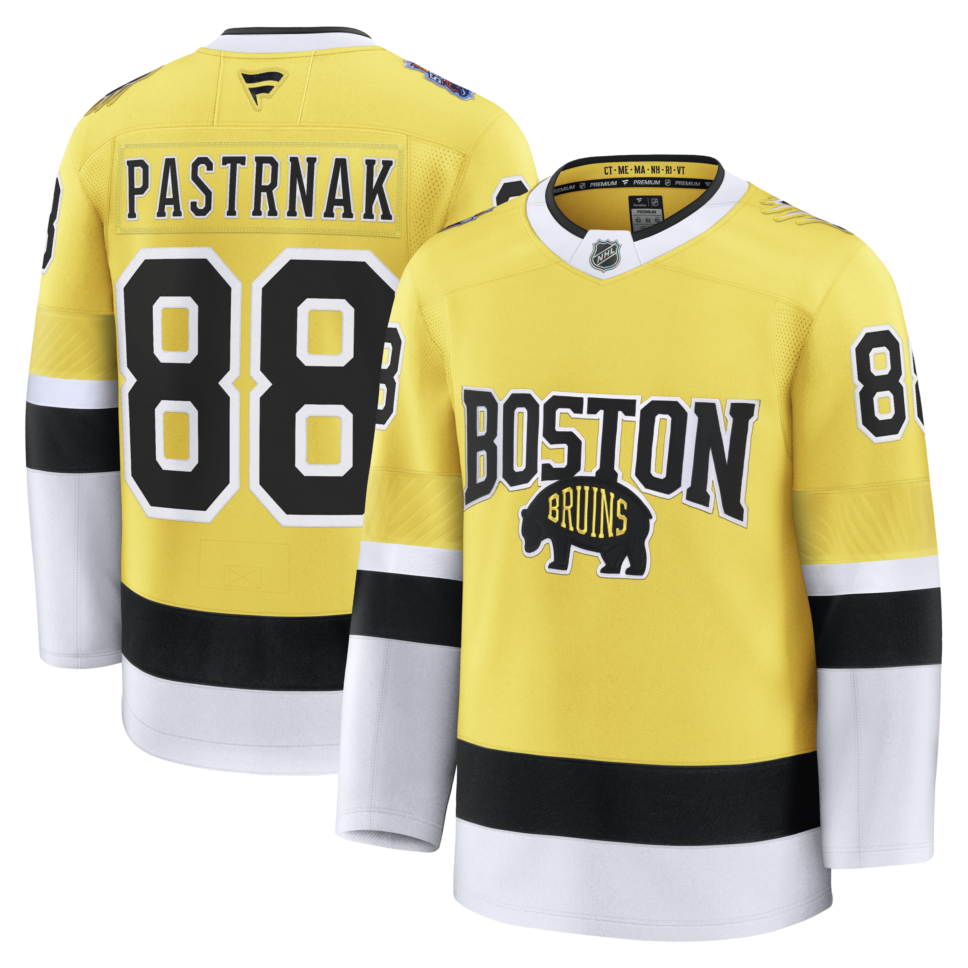 David Pastrnak Boston Bruins Fanatics 2026 Stadium Series Premium Jersey - Gold