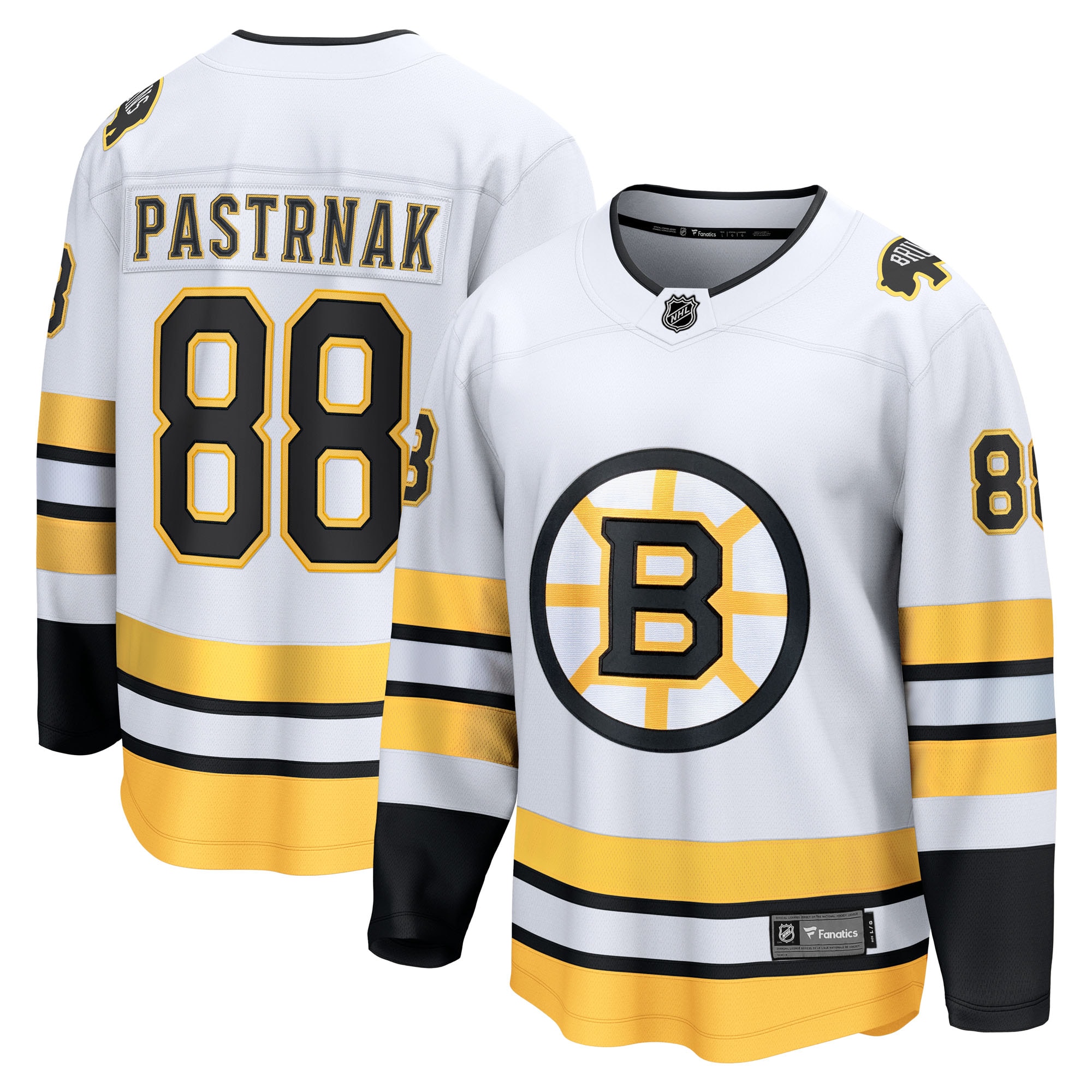 David Pastrnak Boston Bruins Fanatics Away Breakaway Player Jersey