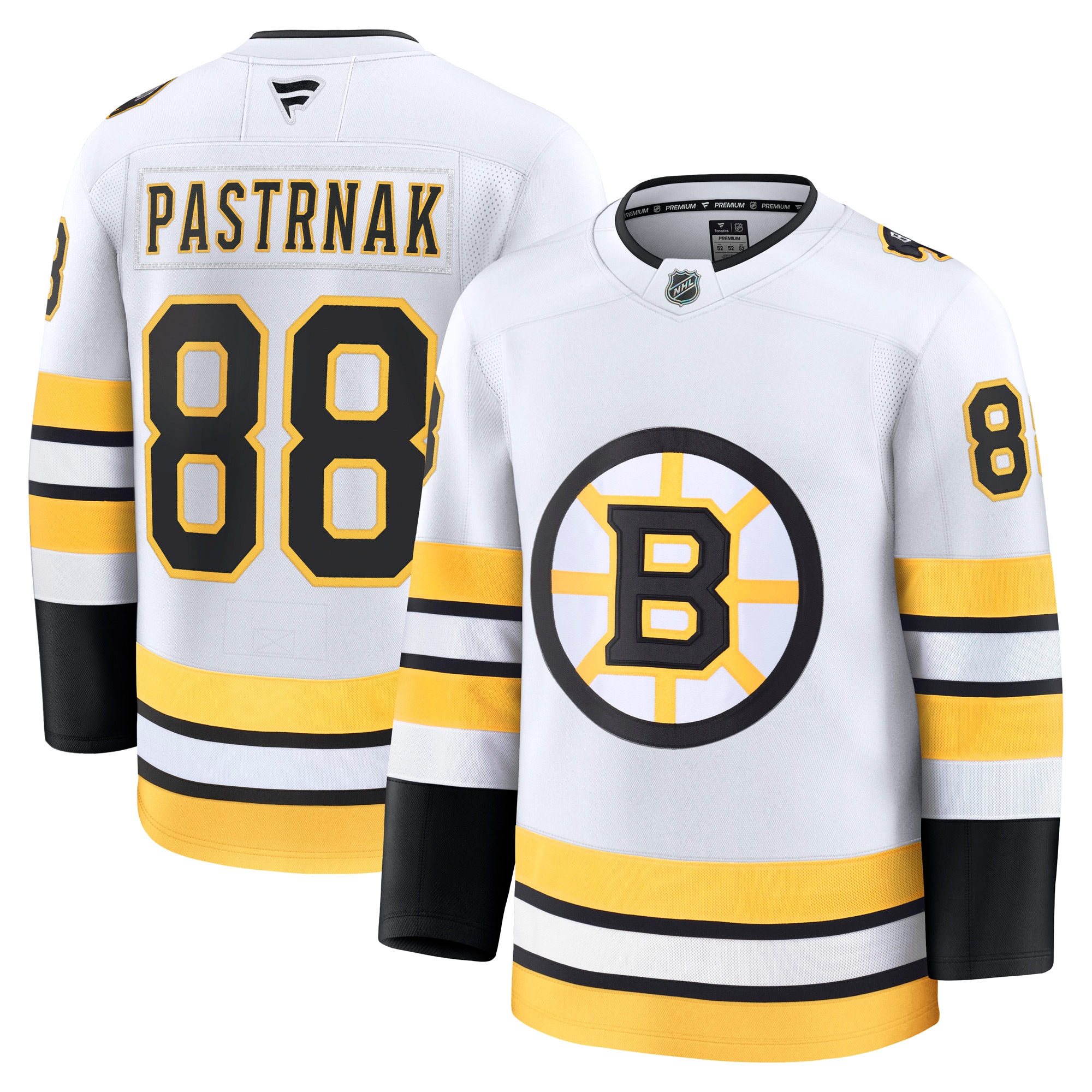 David Pastrnak Boston Bruins Fanatics Away Premium Player Jersey