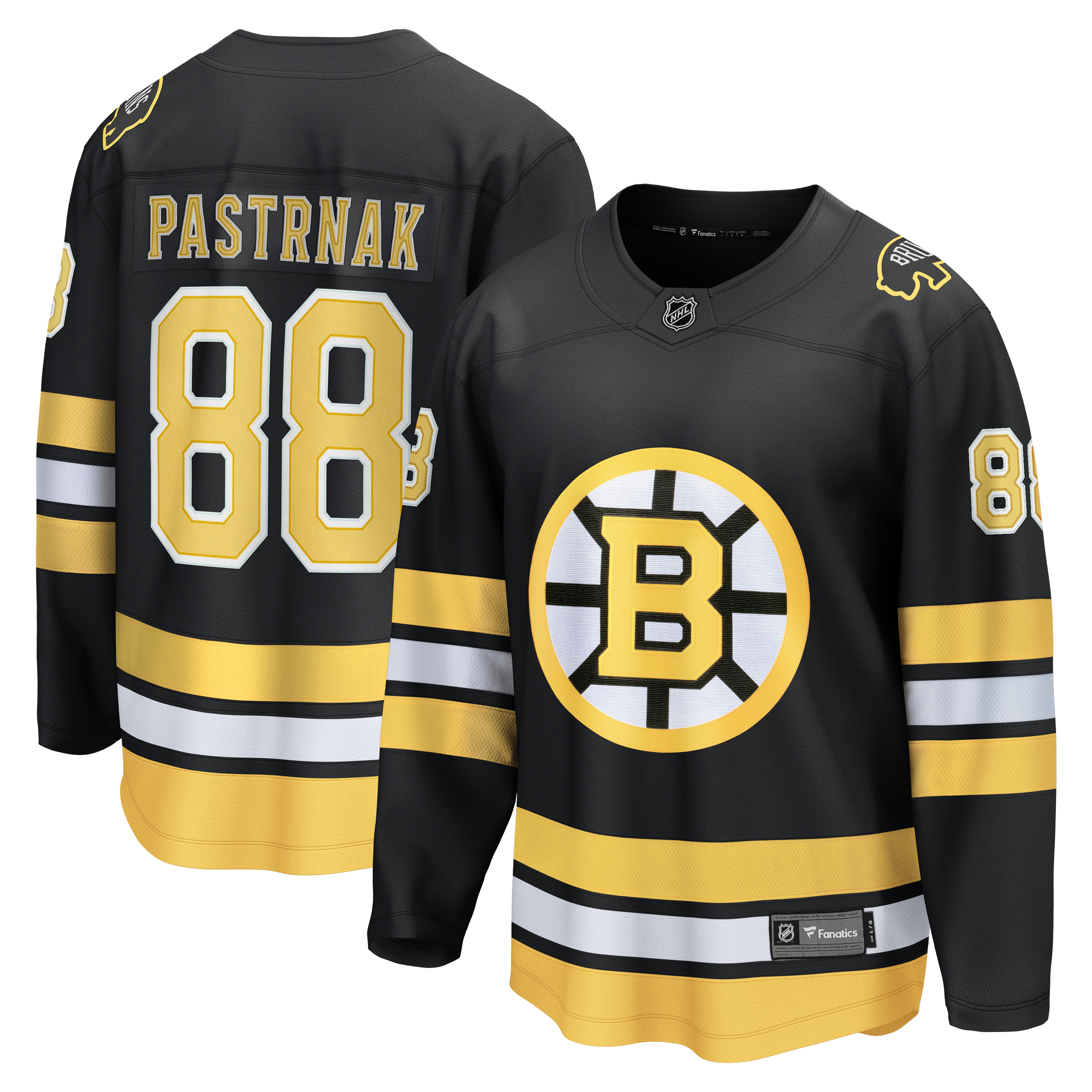 David Pastrnak Boston Bruins Fanatics Home Breakaway Jersey - Black