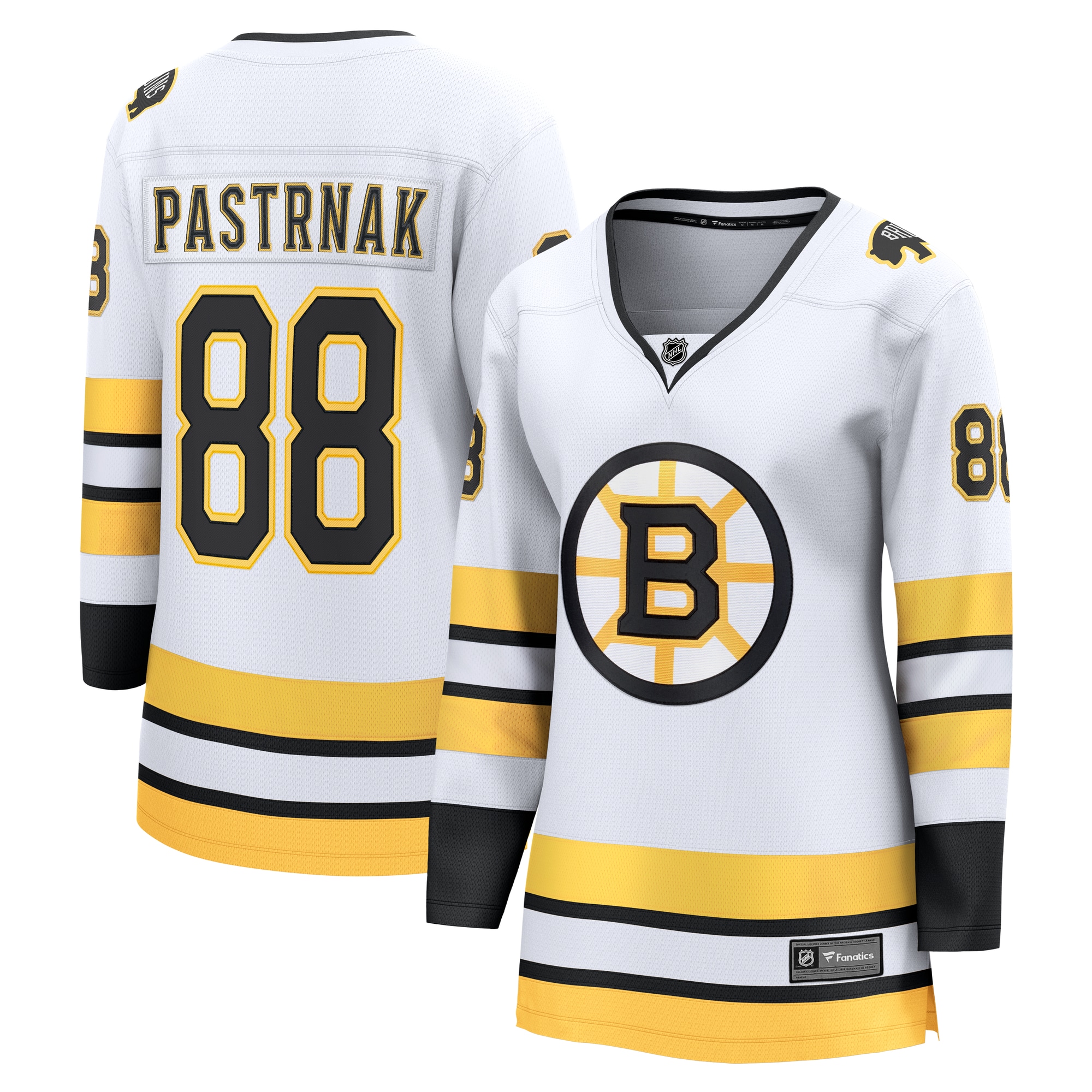 David Pastrnak Boston Bruins Fanatics Women's Away Breakaway Player Jersey