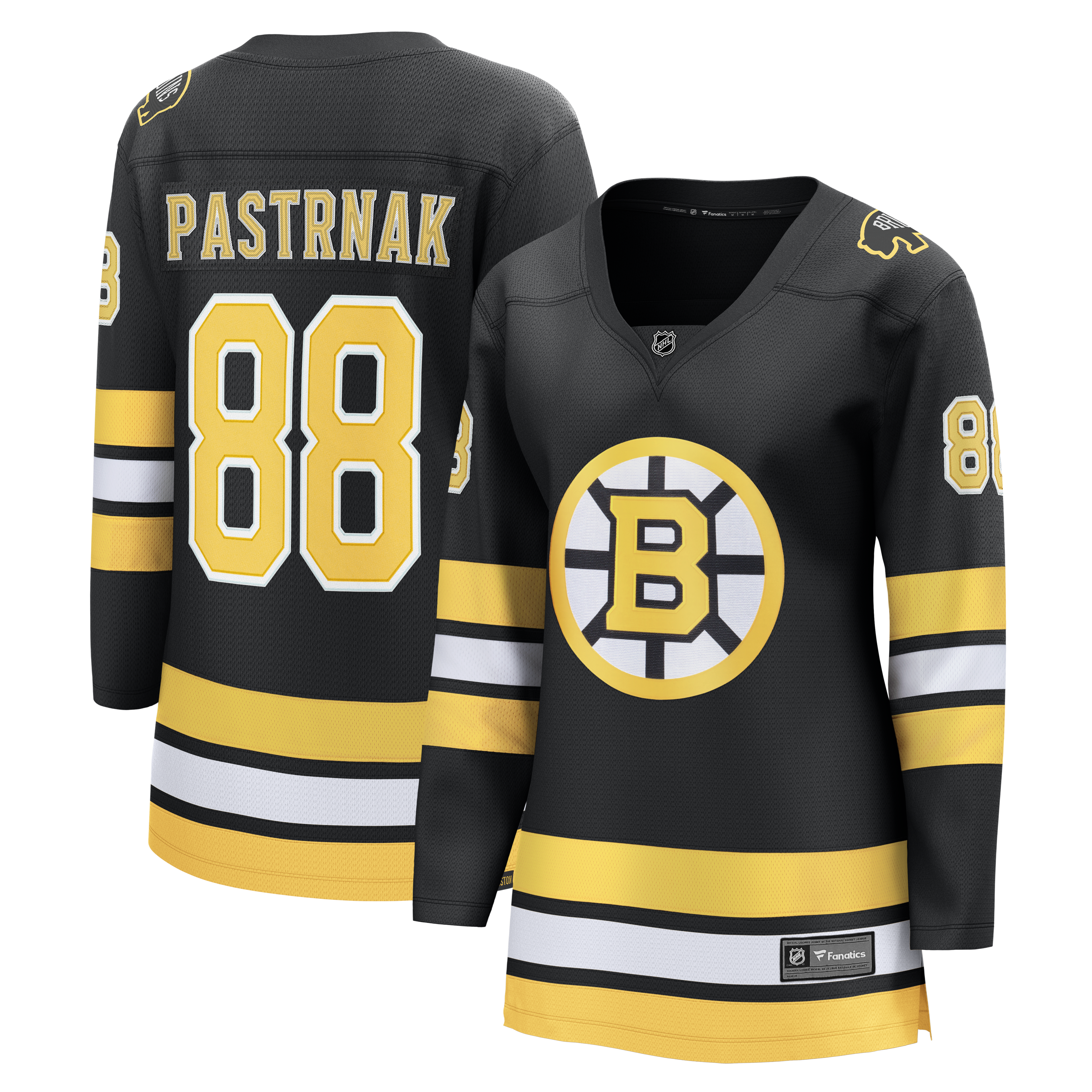 David Pastrnak Boston Bruins Fanatics Women's Home Breakaway Jersey - Black
