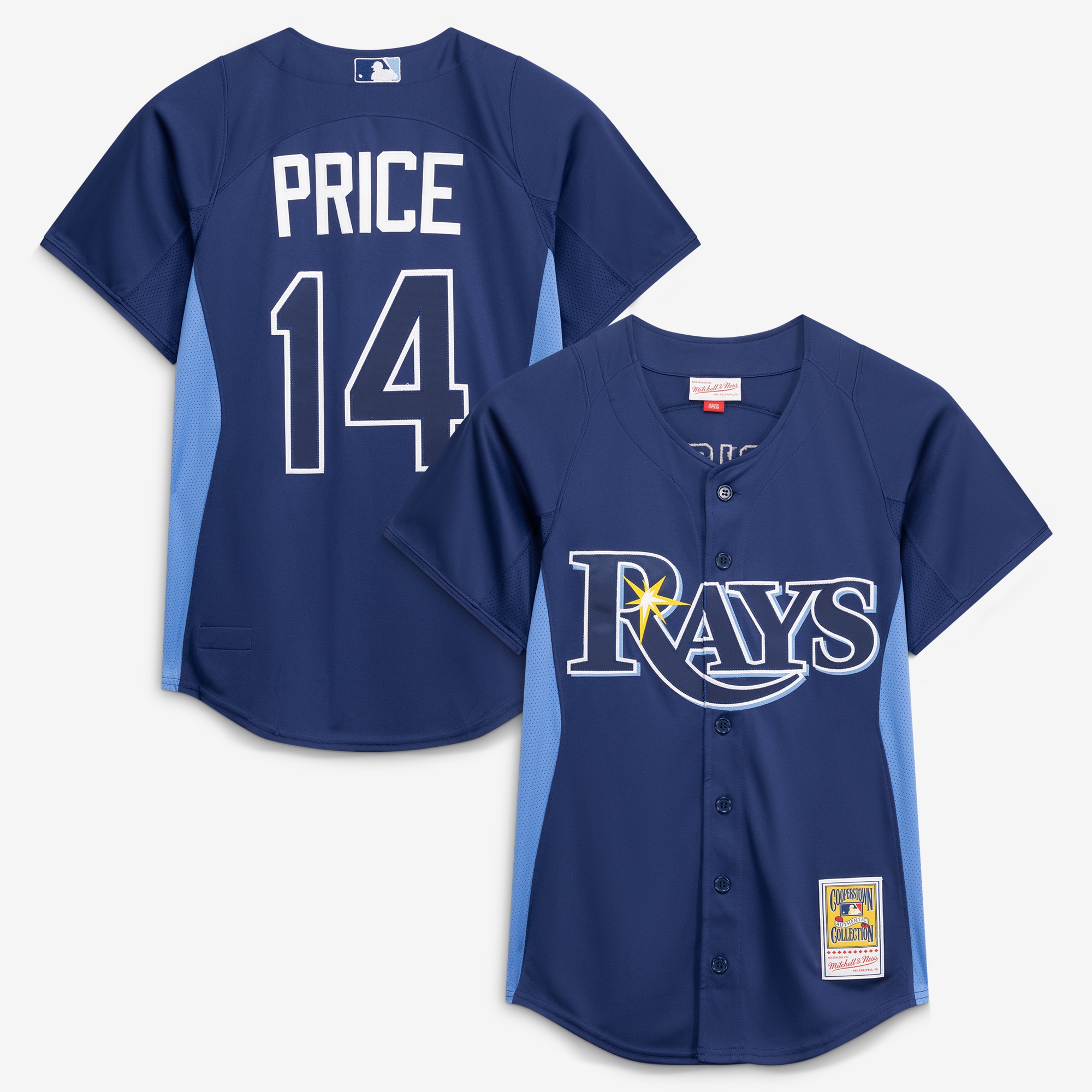 David Price Tampa Bay Rays Batting Practice Jersey - Blue