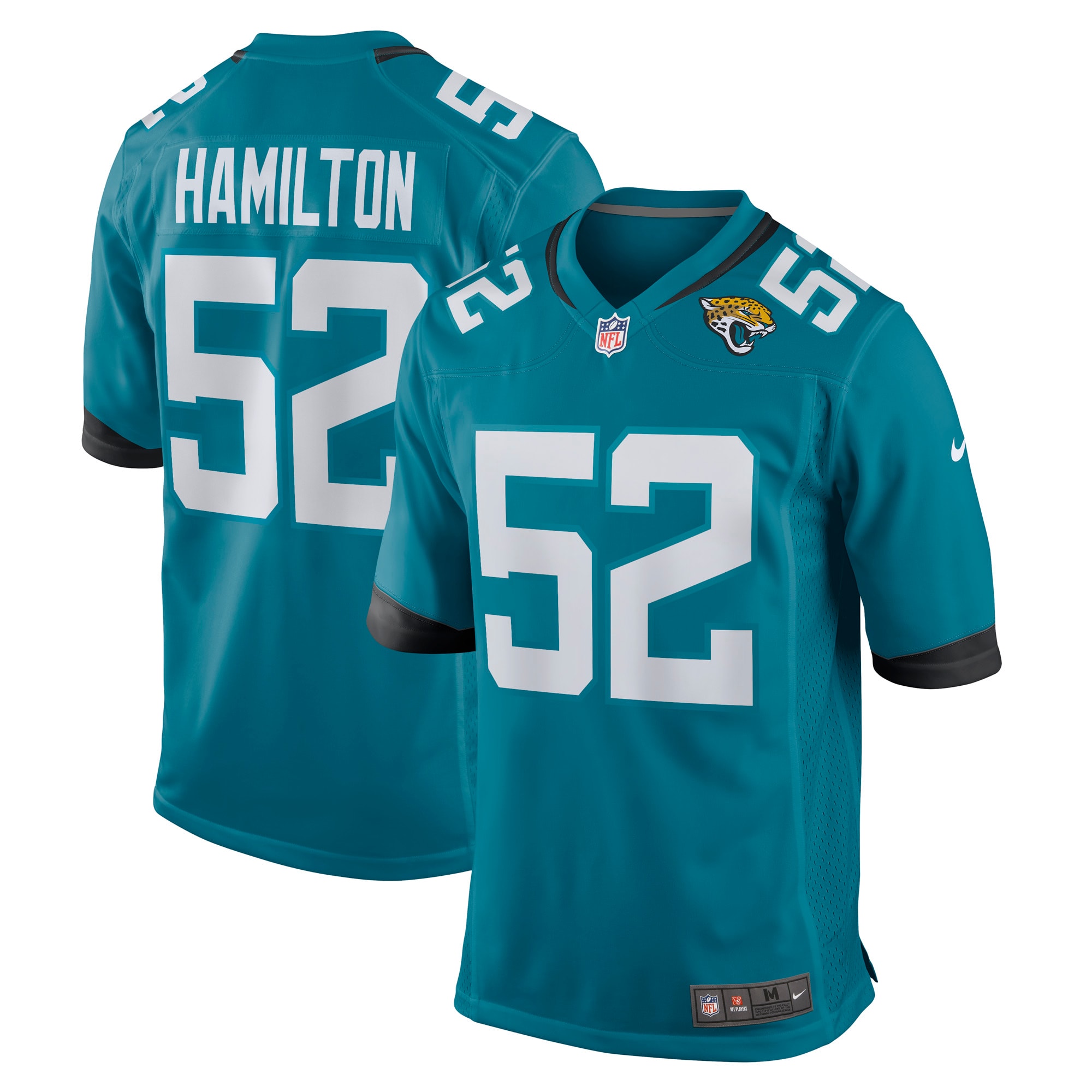 DaVon Hamilton Jacksonville Jaguars Game Jersey