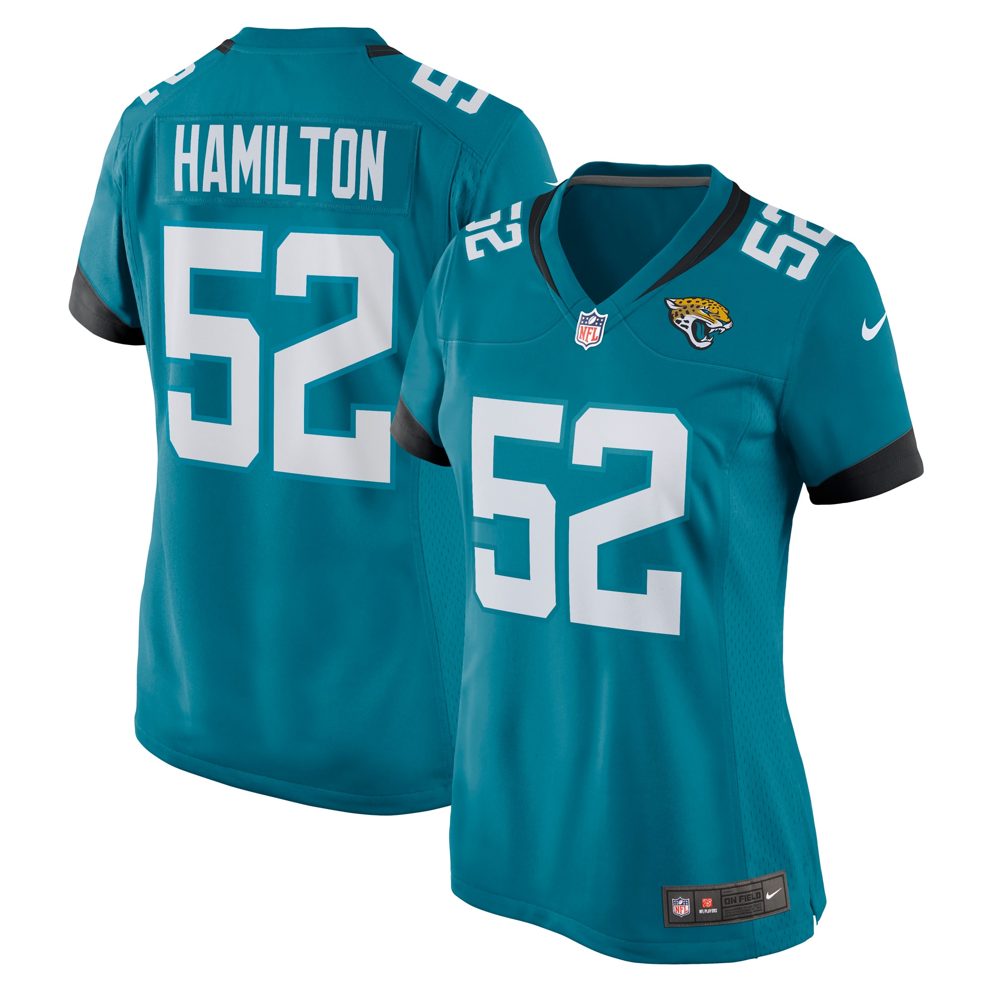 DaVon Hamilton Jacksonville Jaguars Women's Game Jersey
