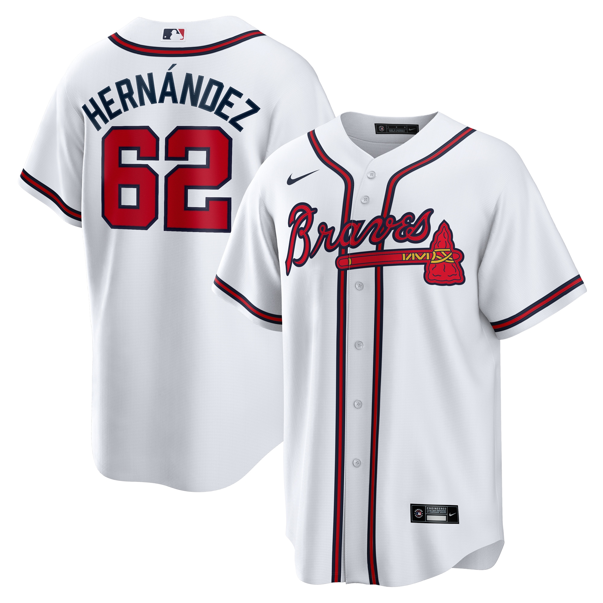Daysbel Hernandez Atlanta Braves Home Jersey - White