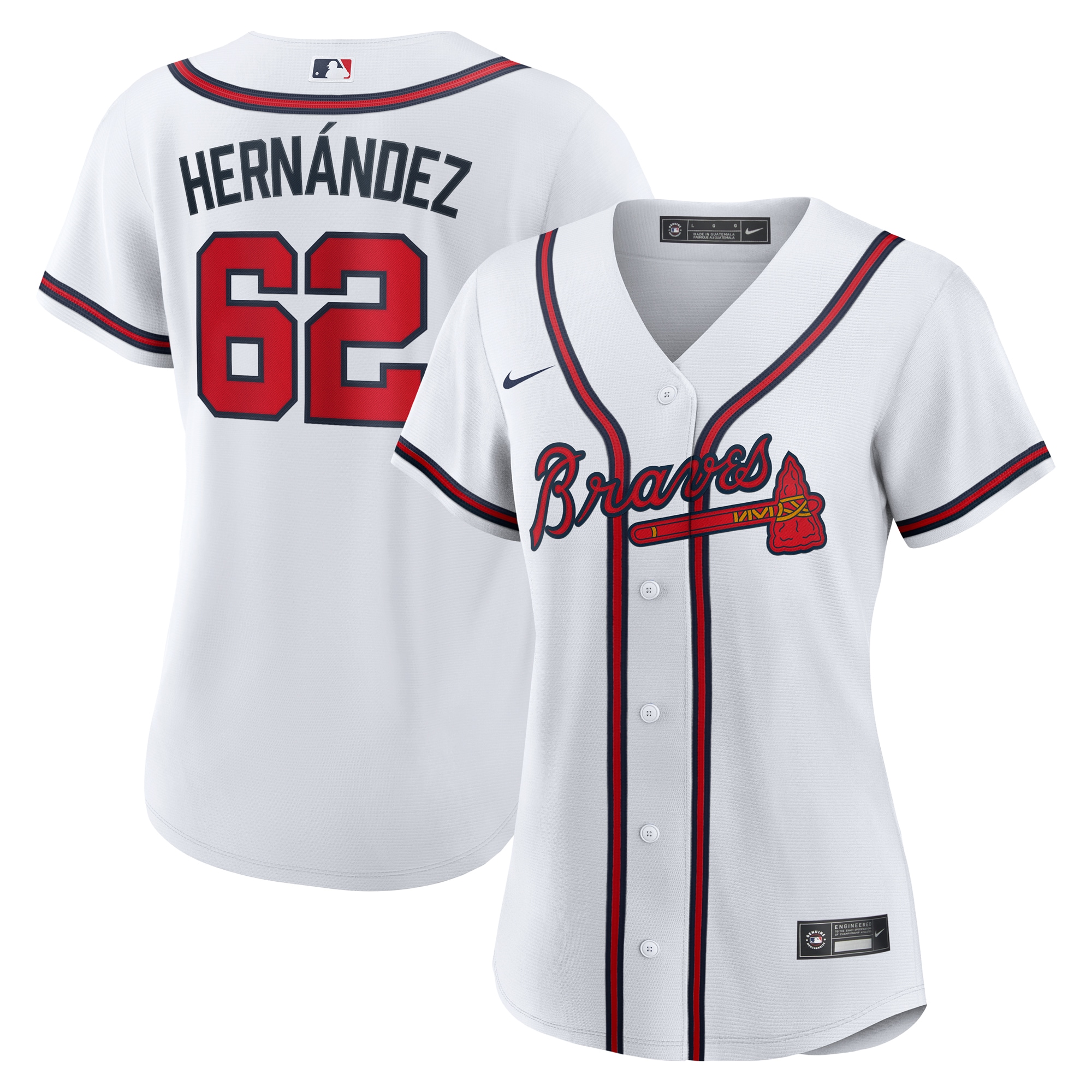 Daysbel Hernandez Atlanta Braves Women's Home Jersey - White