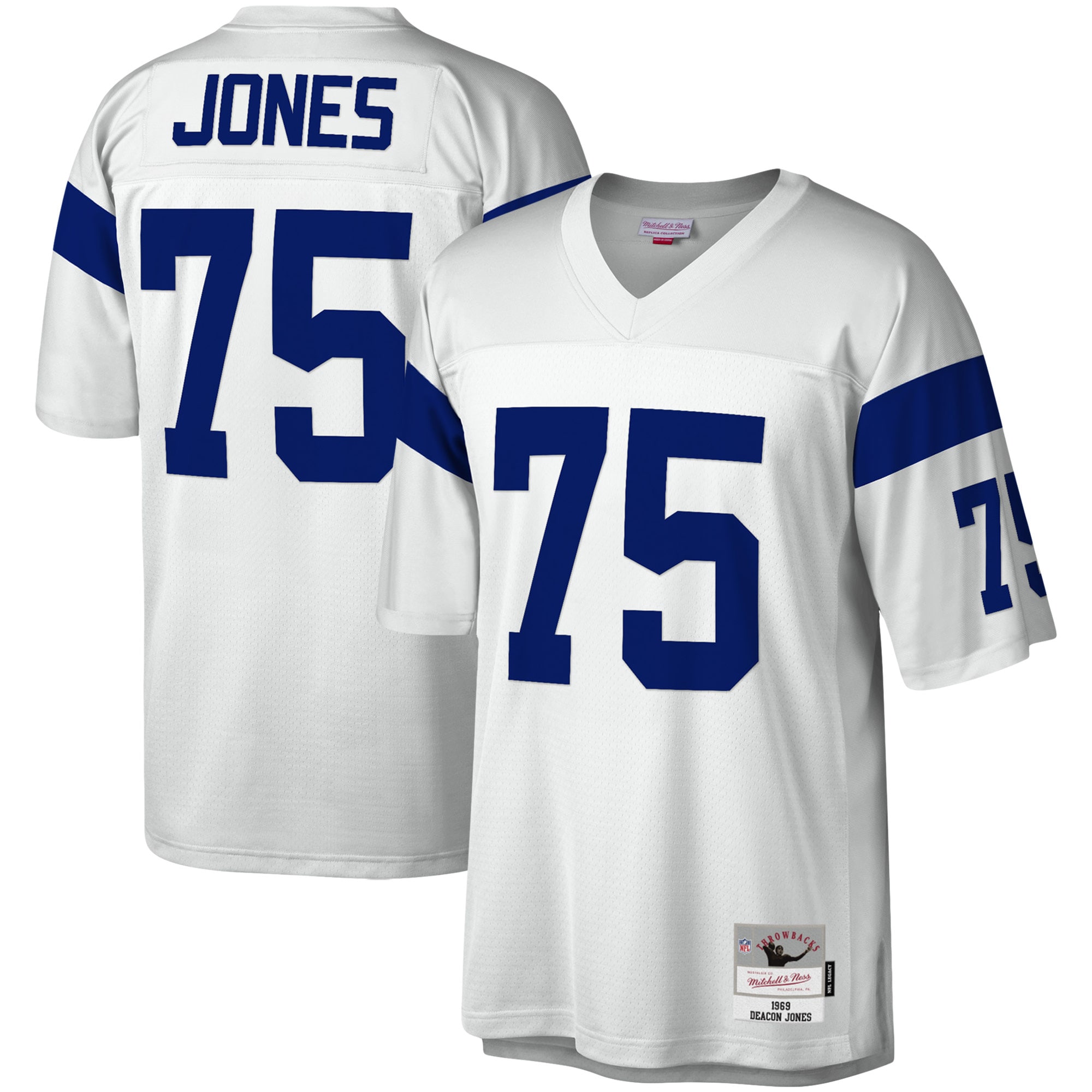 Deacon Jones Los Angeles Rams Legacy Jersey - White
