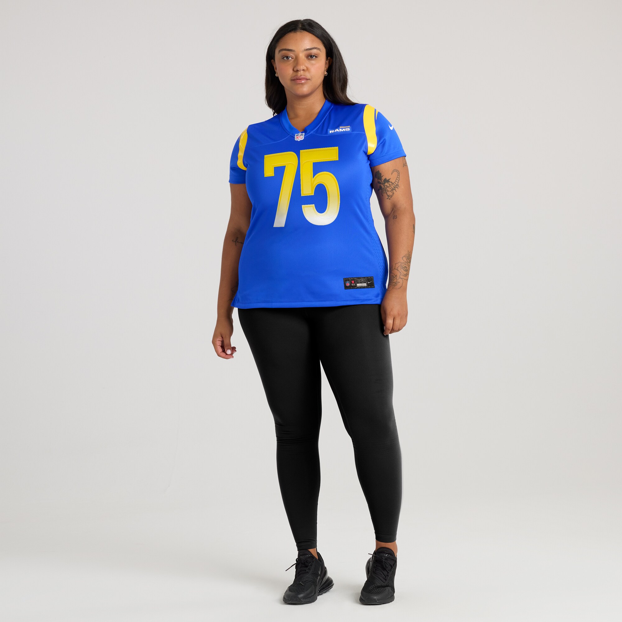 Deacon Jones Los Angeles Rams Women’s Game Retired Player Jersey – Royal