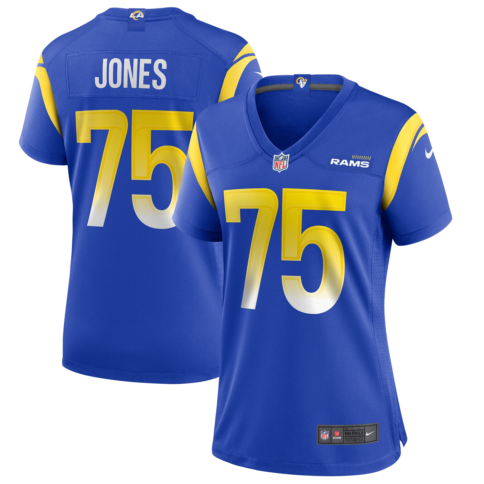 Deacon Jones Los Angeles Rams Women's Game Retired Player Jersey - Royal