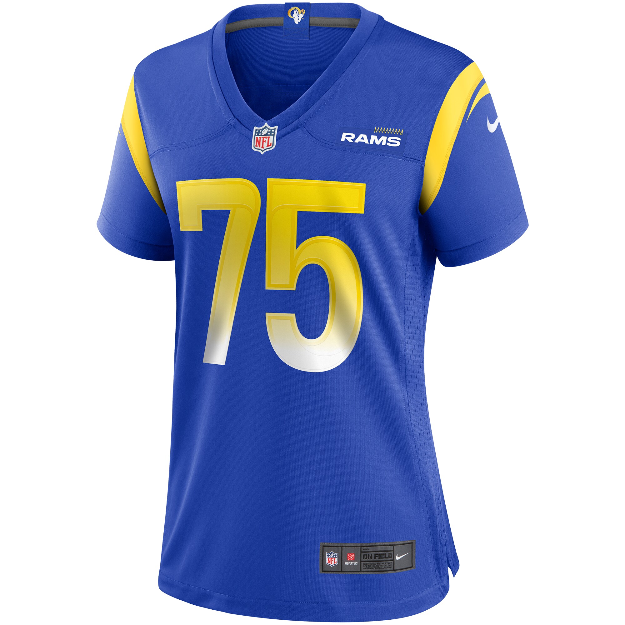 Deacon Jones Los Angeles Rams Women’s Game Retired Player Jersey – Royal