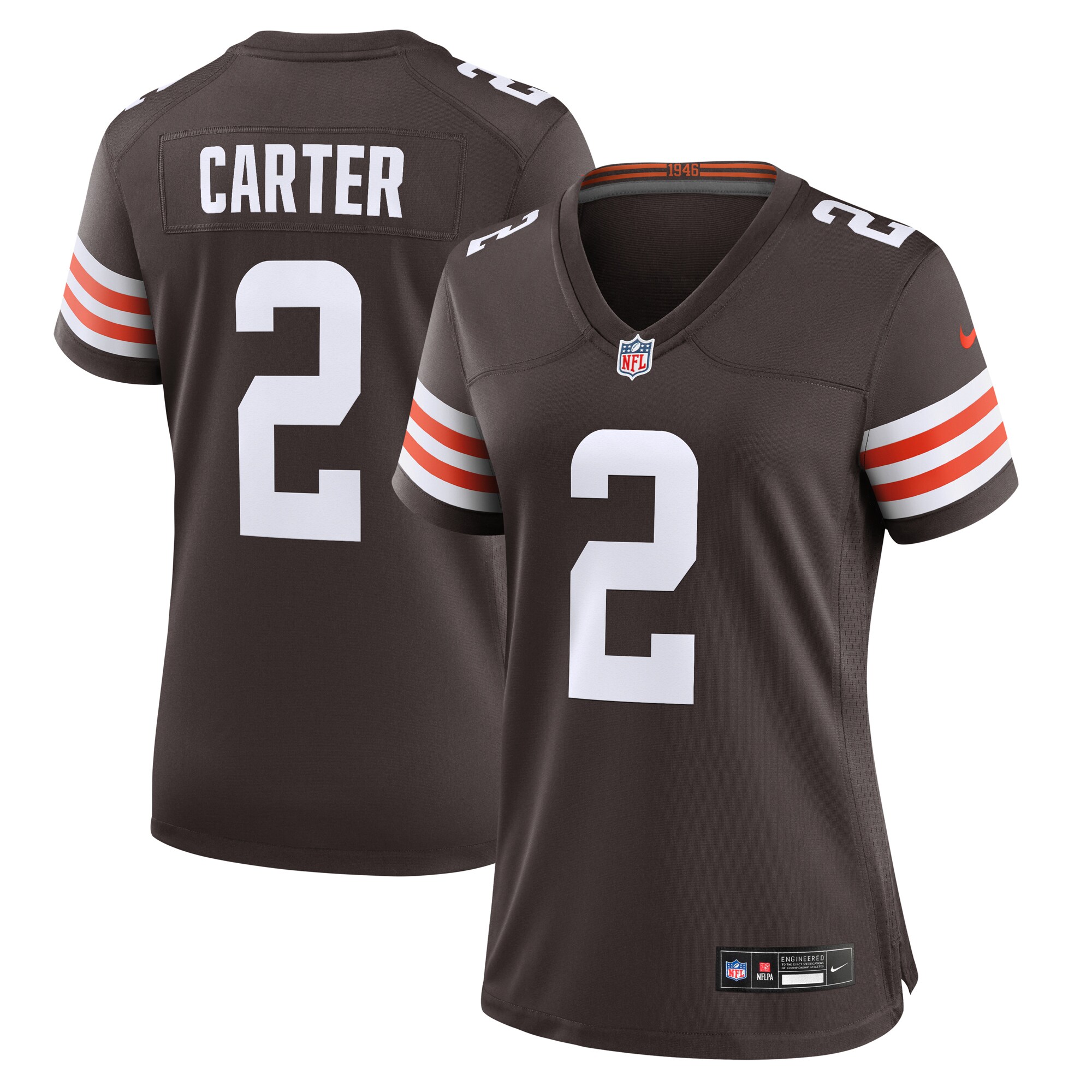 DeAndre Carter Cleveland Browns Women's Team Game Jersey - Brown
