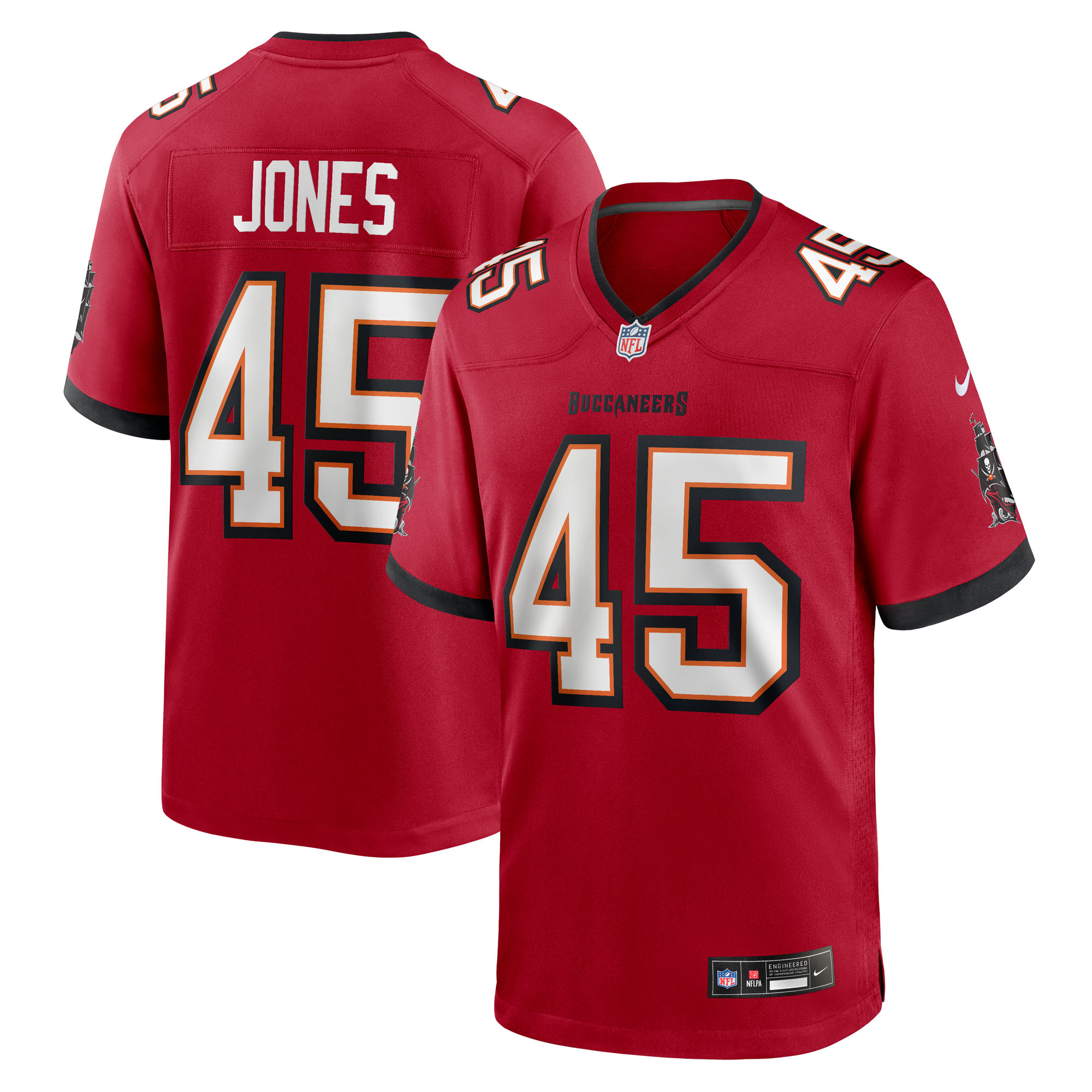Deion Jones Tampa Bay Buccaneers Team Game Jersey - Red